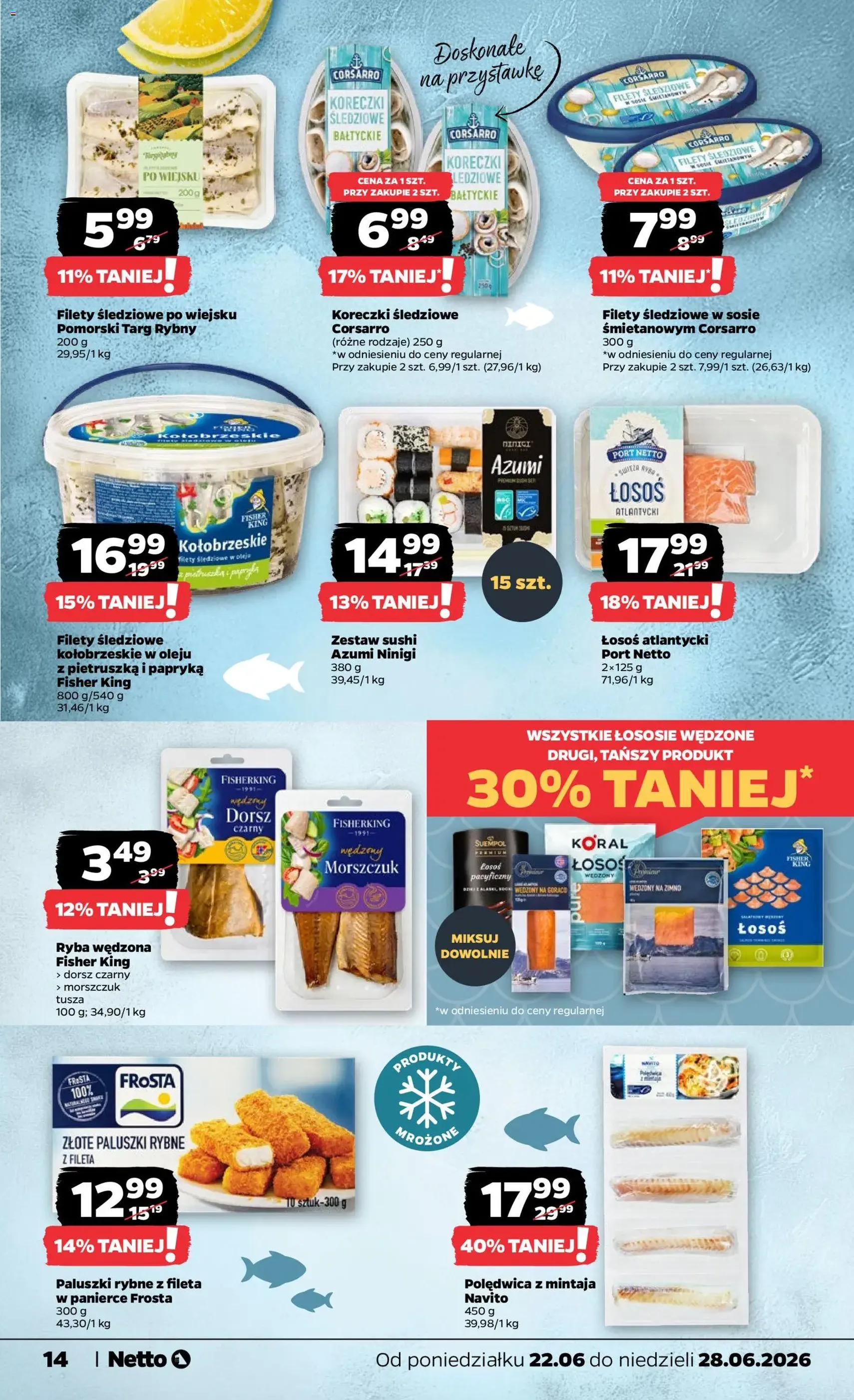 Netto gazetka od poniedziałku spożywcza - ważny gazetka od 22.06.2026 strona 14 z 35