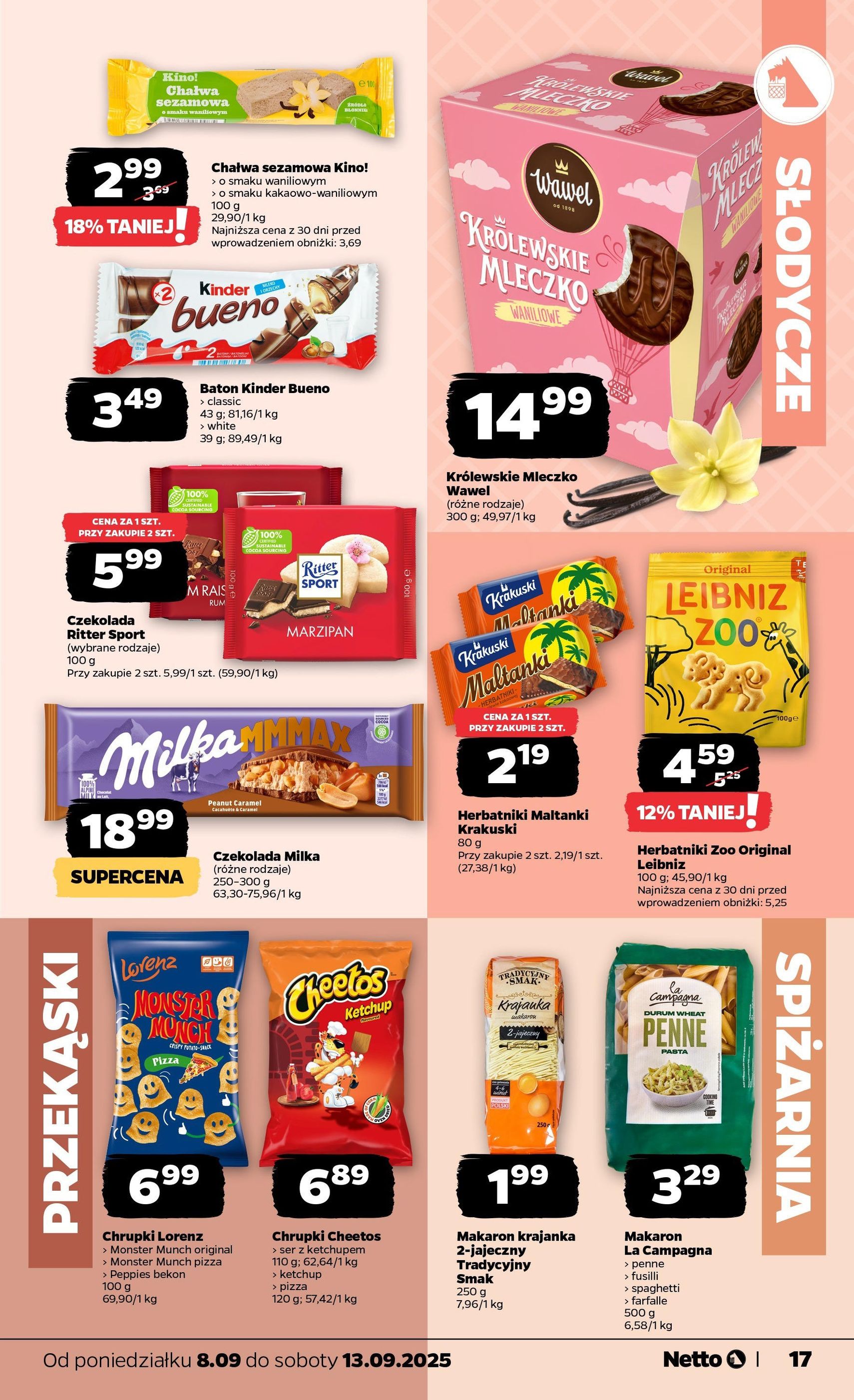 Netto gazetka - Spożywcza - ważny gazetka od 08.09.2025 strona 17 z 30 Netto gazetka - Spożywcza - ważny gazetka od 08.09.2025 strona 17 z 30