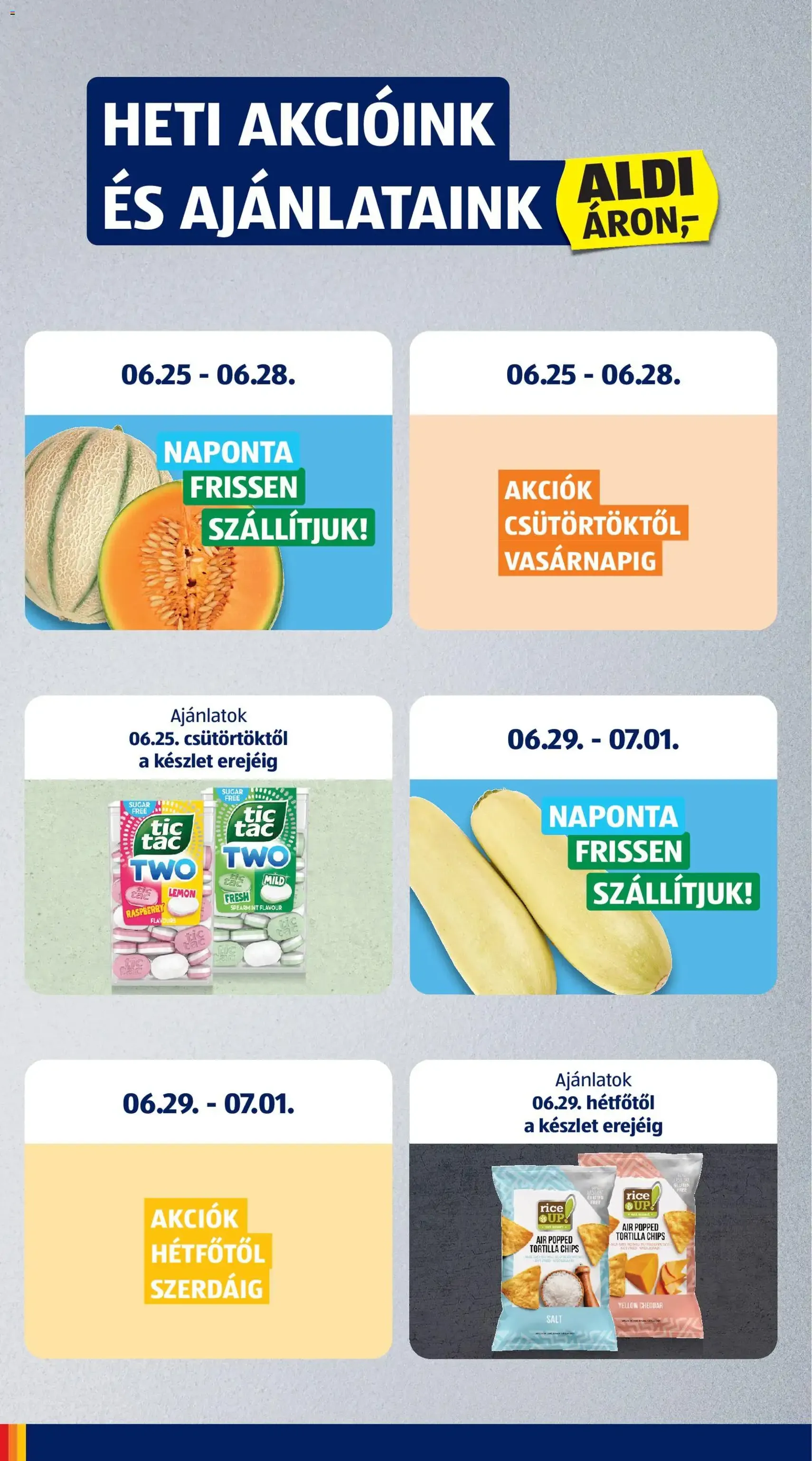Aldi akciós újság - 2026.06.25. érvényes szórólap 6 oldal 62 oldalból