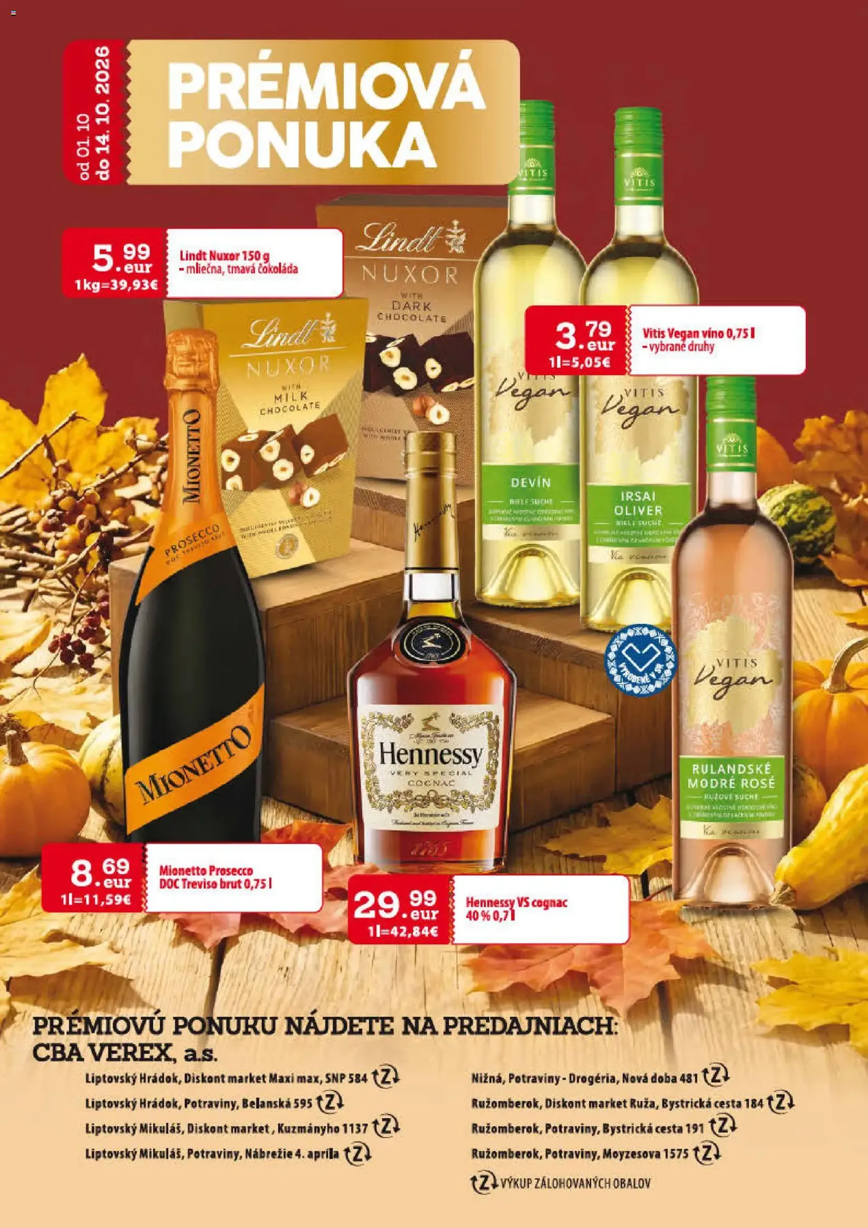 CBA Verex leták - platný leták od 01.10.2026 strana 29 z 32