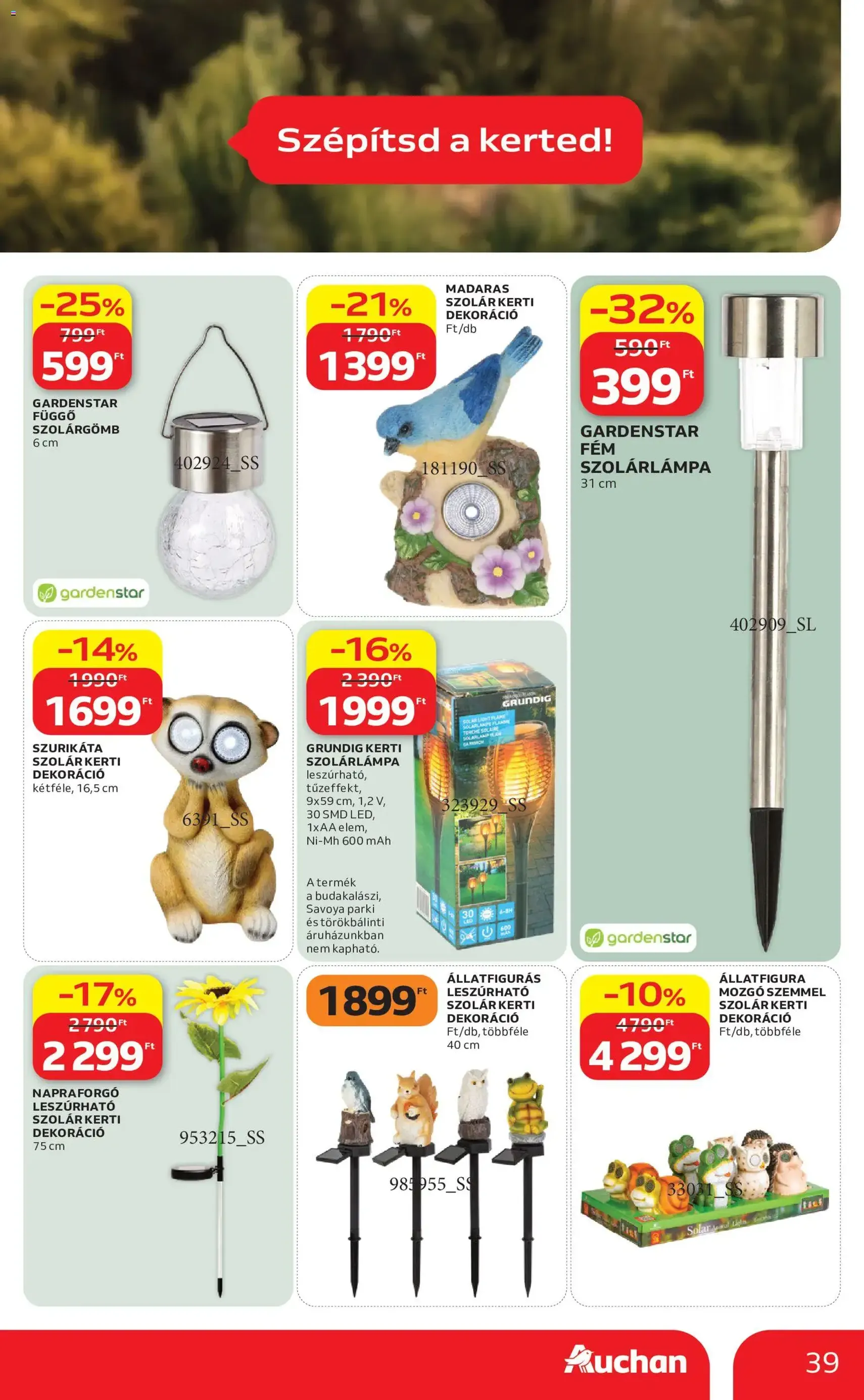 Auchan akciós újság - 2026.07.09. érvényes szórólap 39 oldal 50 oldalból