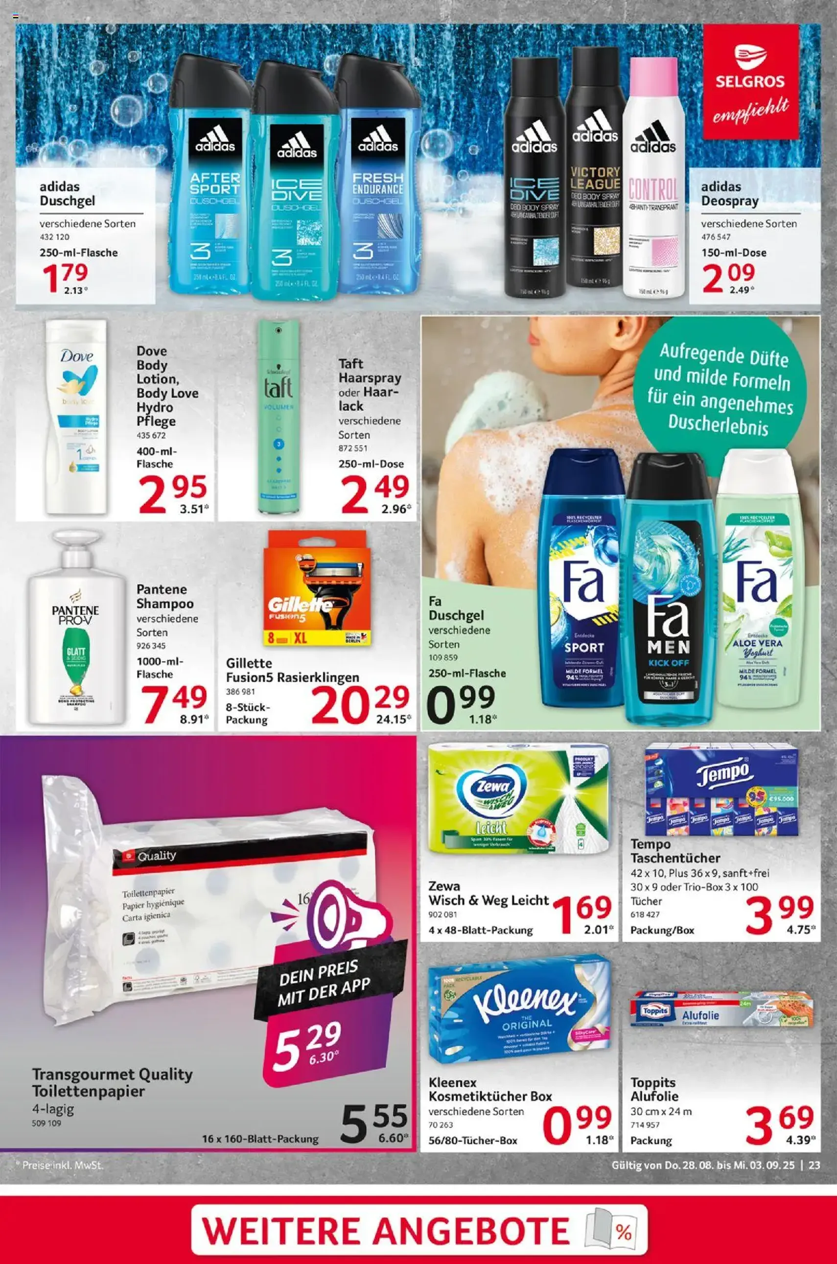 Selgros Prospekt - Gültiger Prospekt ab 28.08.2025, Seite 23 von insgesamt 24 Selgros Prospekt - Gültiger Prospekt ab 28.08.2025, Seite 23 von insgesamt 24