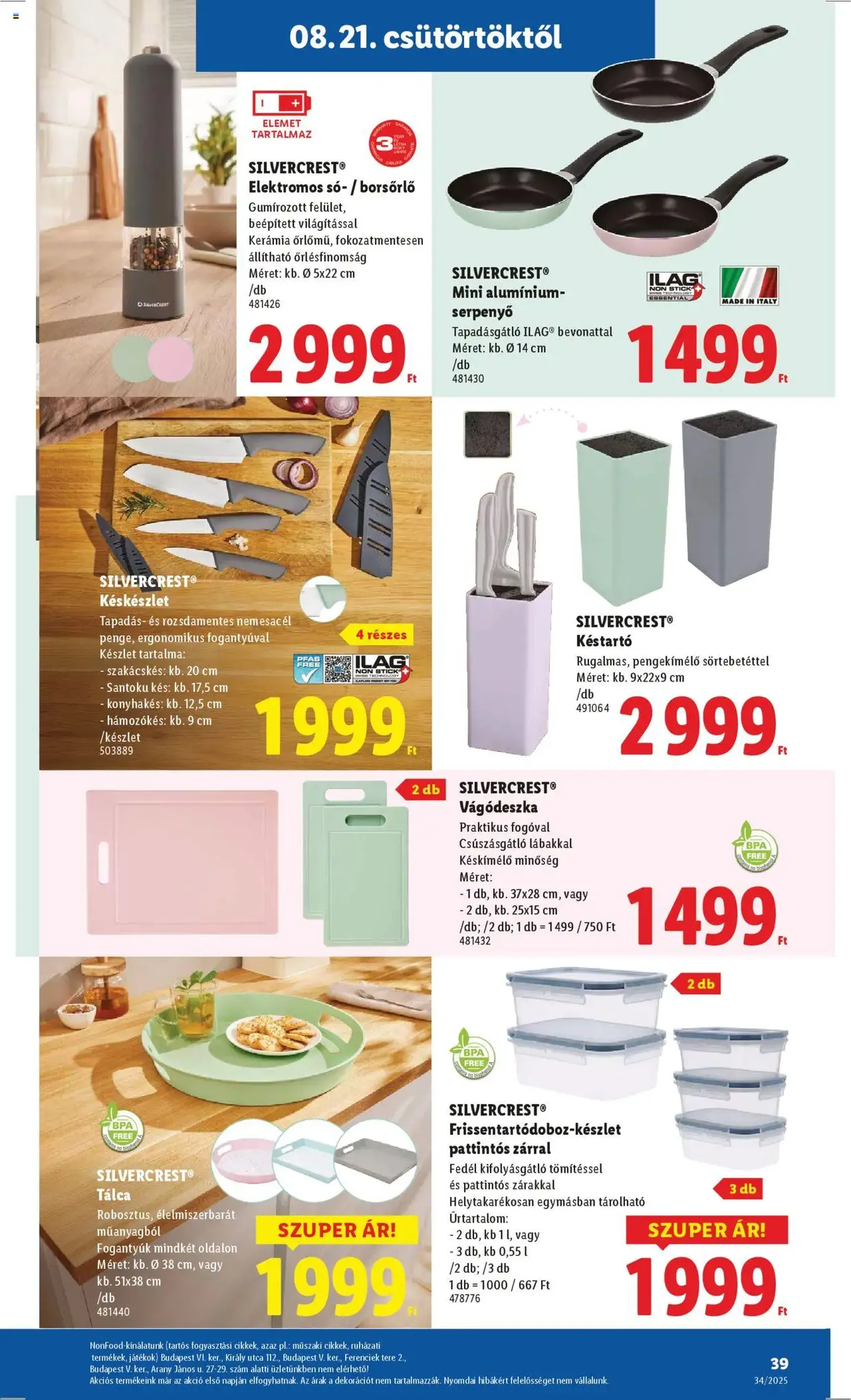Lidl Akciós újság - 2025.08.21. érvényes szórólap 39 oldal 70 oldalból