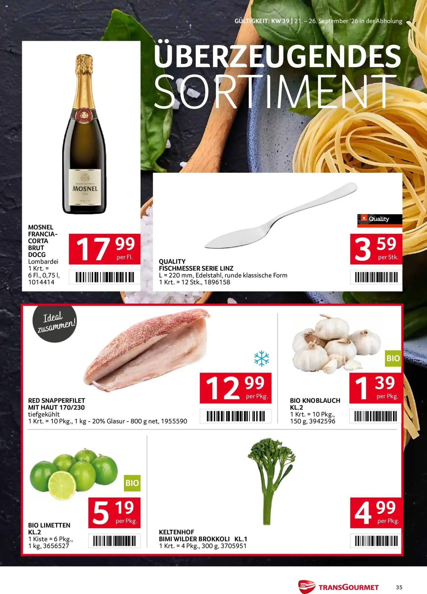 Transgourmet Flugblatt - Gültiger Prospekt ab 20.09.2026, Seite 33 von insgesamt 38