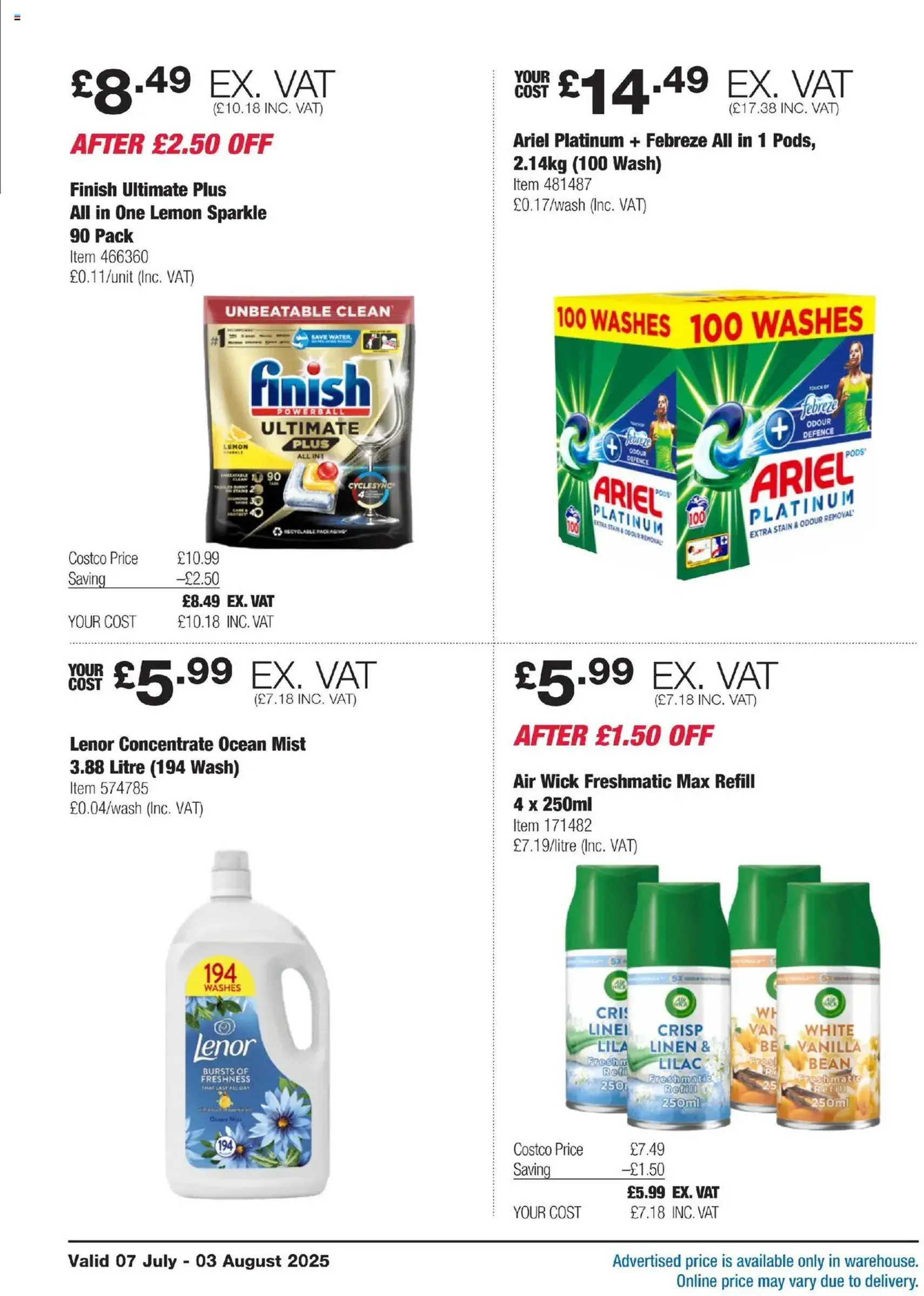 Costco - ENGLAND ONLY - valid flyer from 07/07/2025, page 20 of 36
