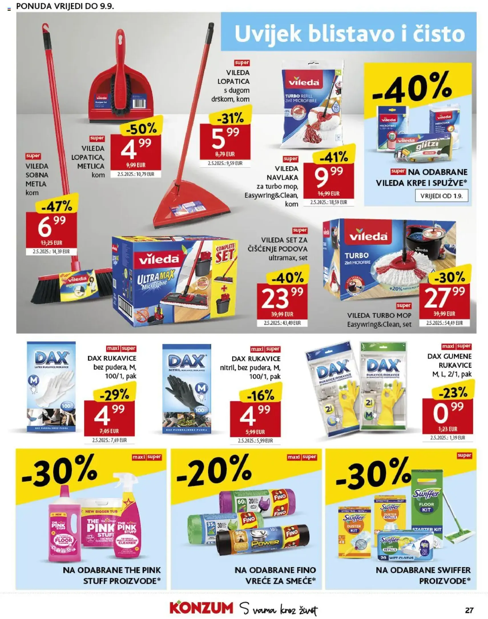 Konzum HR Akciós újság - 2025.08.27. érvényes szórólap 27 oldal 45 oldalból Konzum HR Akciós újság - 2025.08.27. érvényes szórólap 27 oldal 45 oldalból