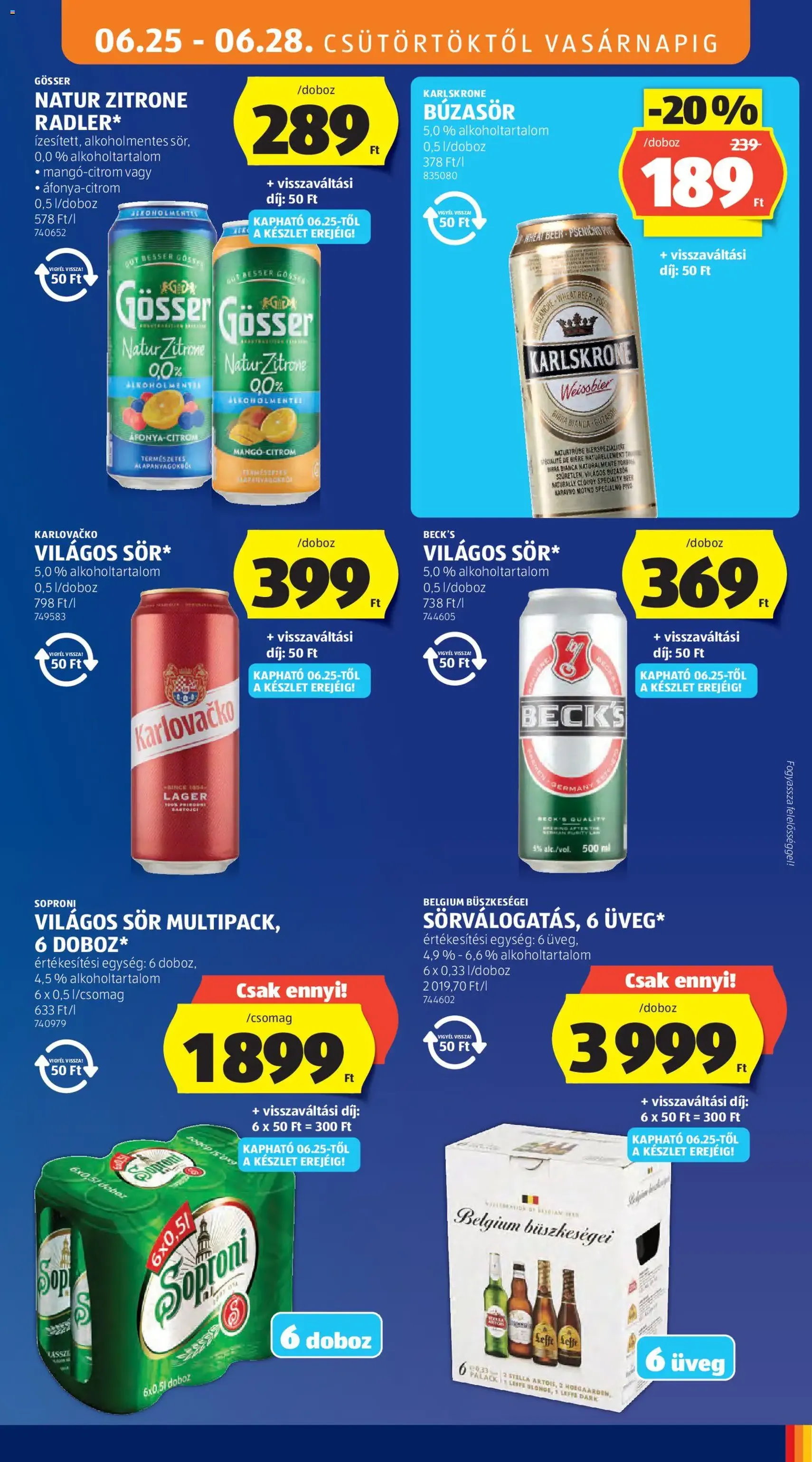 Aldi akciós újság - 2026.06.25. érvényes szórólap 19 oldal 62 oldalból