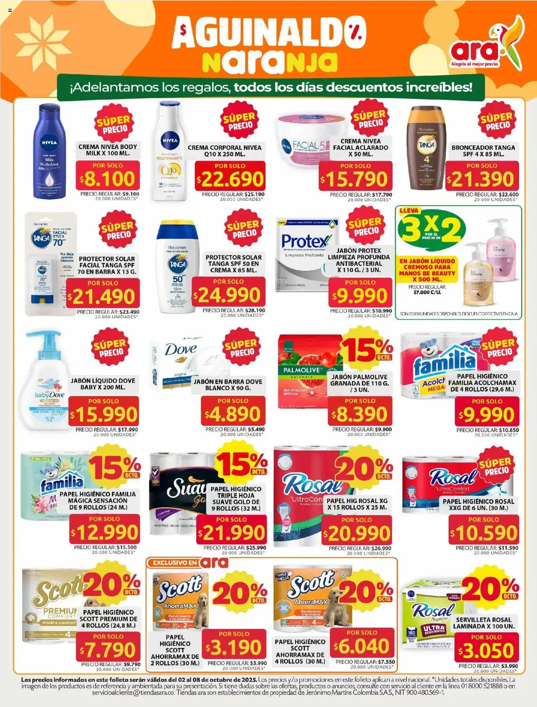 Ara - Ahorra con precios bajos y ofertas en la canasta familiar | ara - folleto válido desde 02/10/2025 página 5 de 11