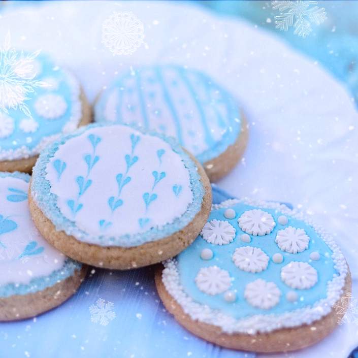 Nussige Weihnachtscookies mit Honig