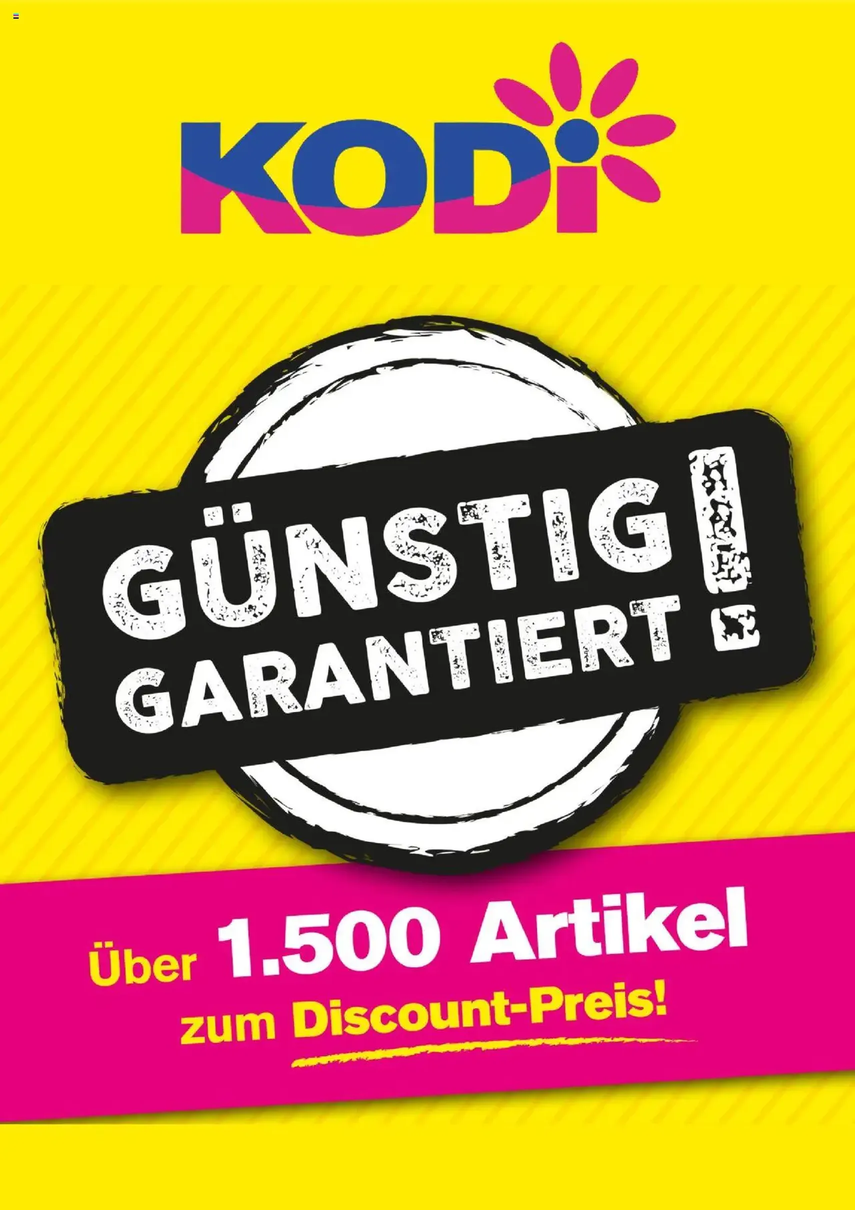 KODi Prospekt - Gültiger Prospekt ab 13.10.2025, Seite 1 von insgesamt 2