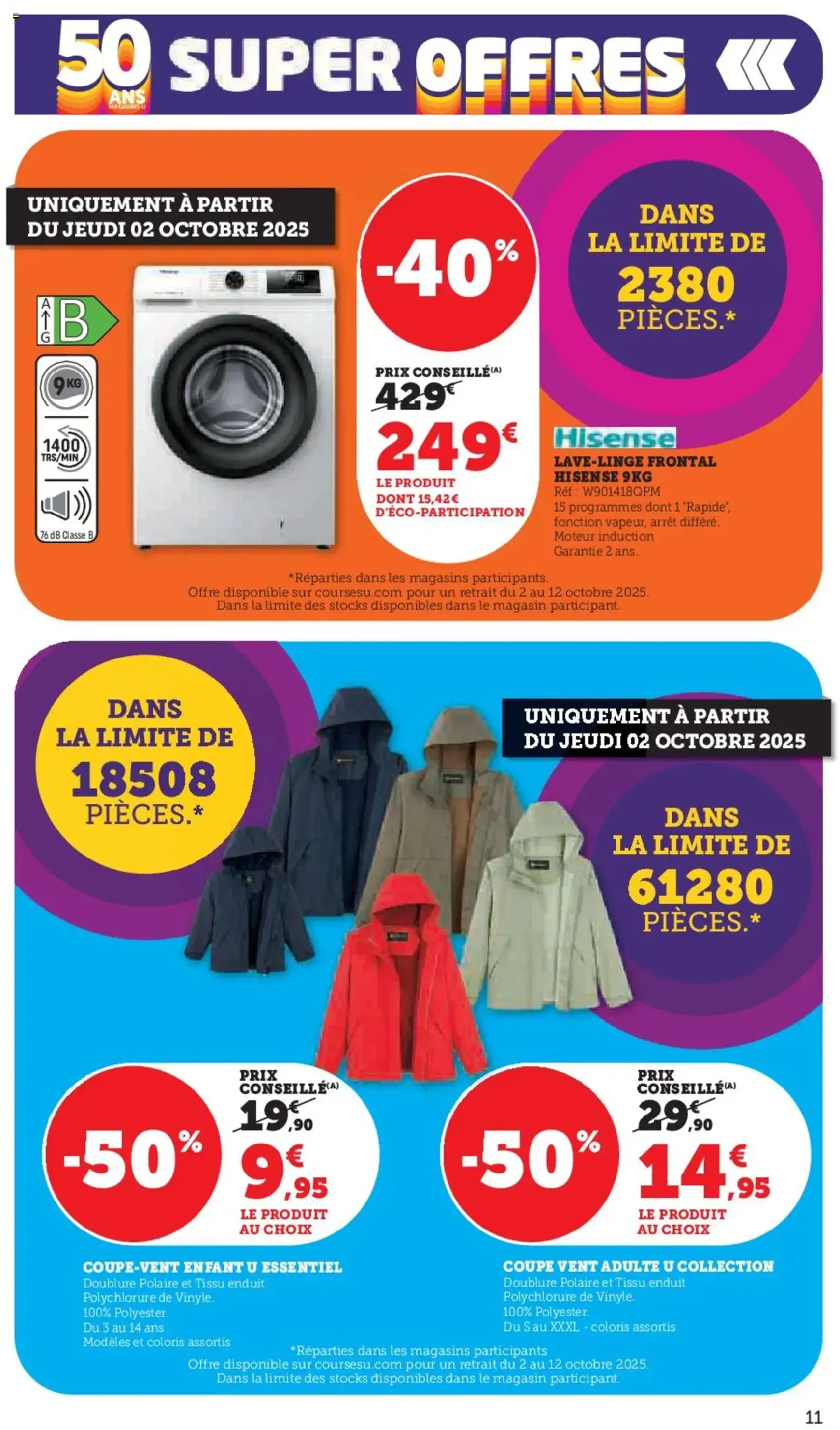 Hyper U catalogue - brochure valable à partir du 30/09/2025, page 11 sur 48