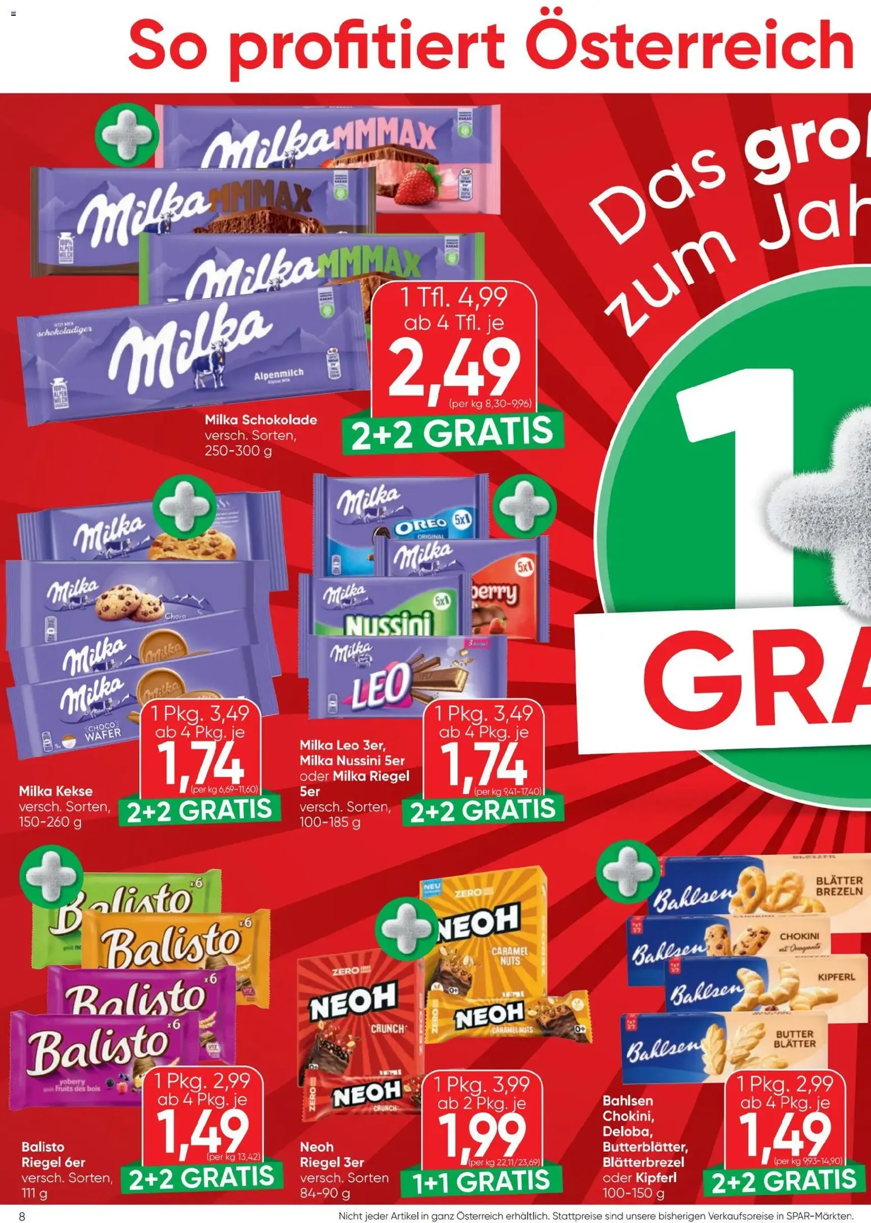 Spar Flugblatt - Gültiger Prospekt ab 02.01.2026, Seite 8 von insgesamt 24