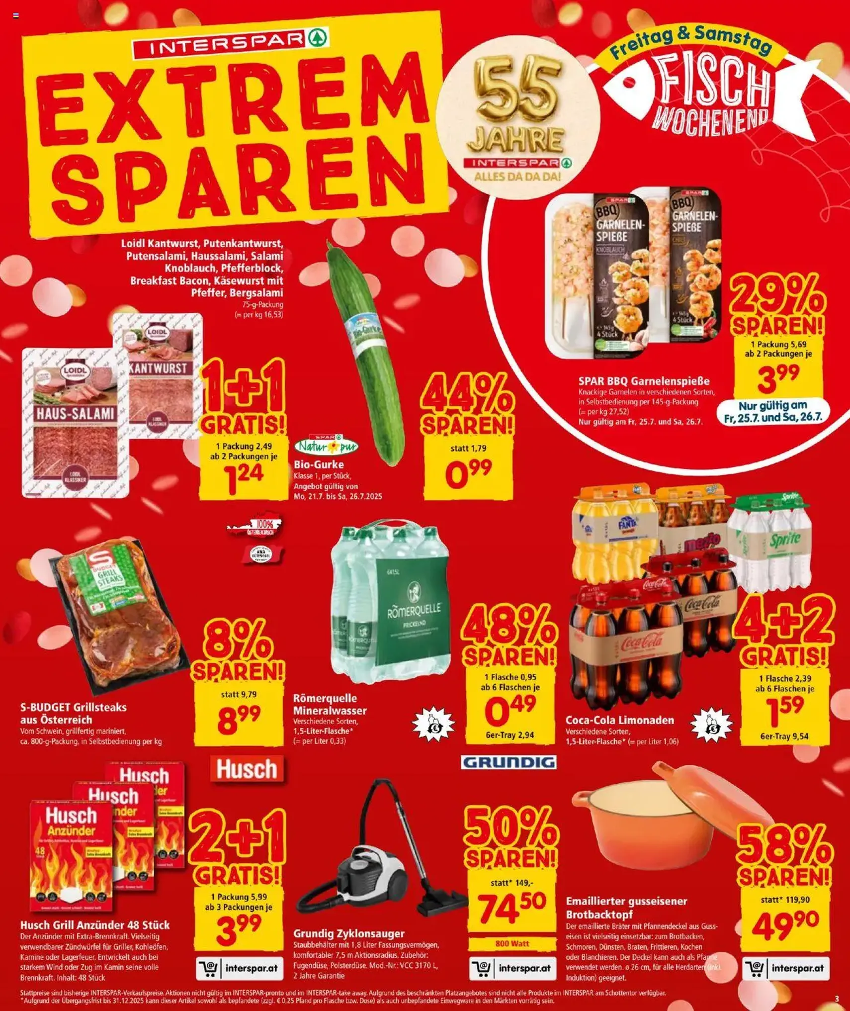 Interspar Flugblatt - Gültiger Prospekt ab 24.07.2025, Seite 3 von insgesamt 16