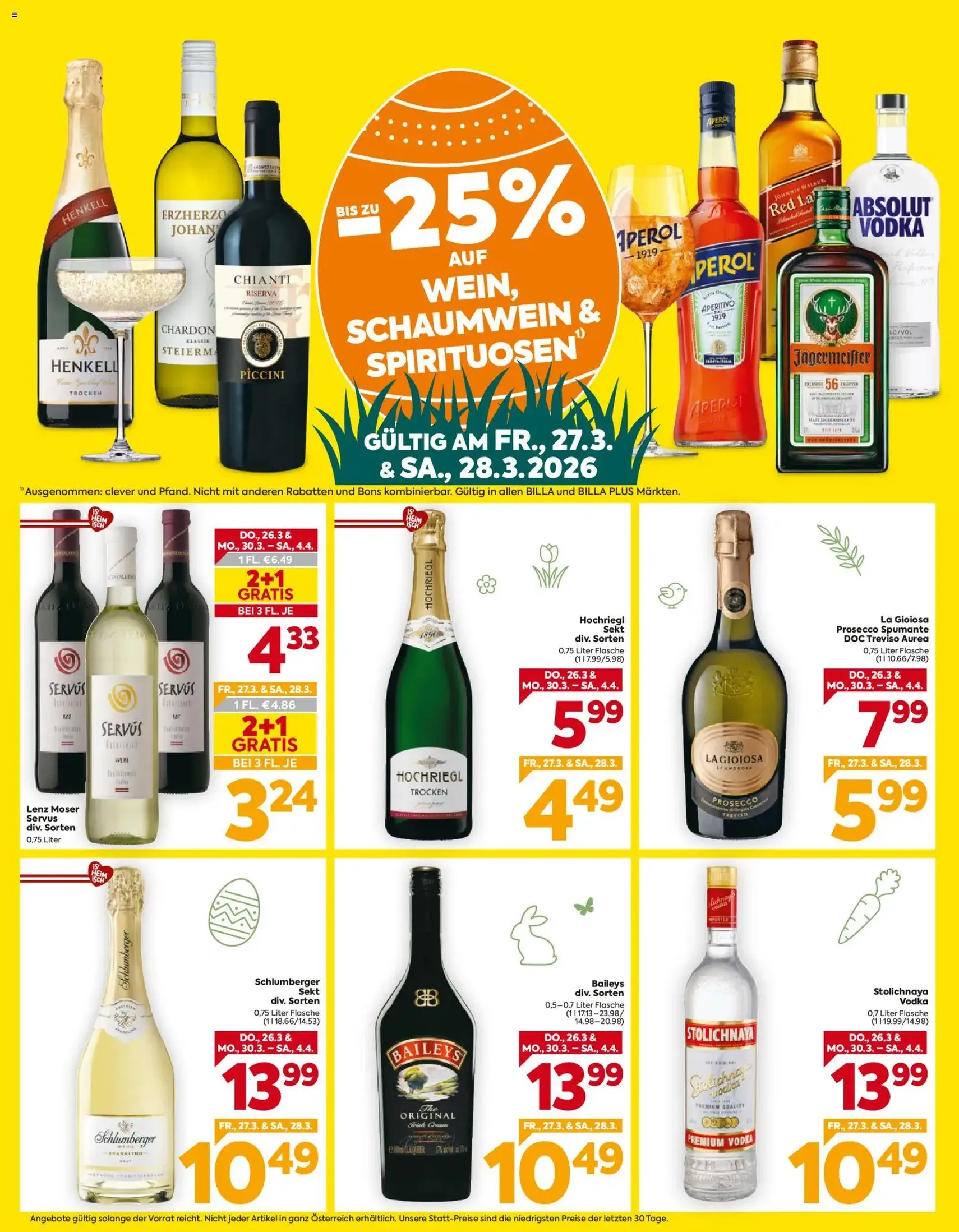 Billa - Flugblatt - Gültiger Prospekt ab 26.03.2026, Seite 2 von insgesamt 20