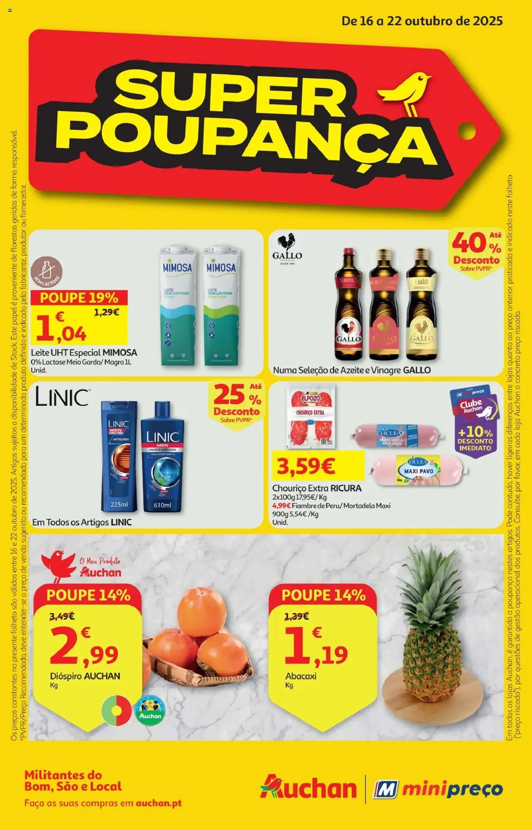 Minipreço folheto - folheto válido a partir de 16/10/2025 página 1 de 16 Minipreço folheto - folheto válido a partir de 16/10/2025 página 1 de 16