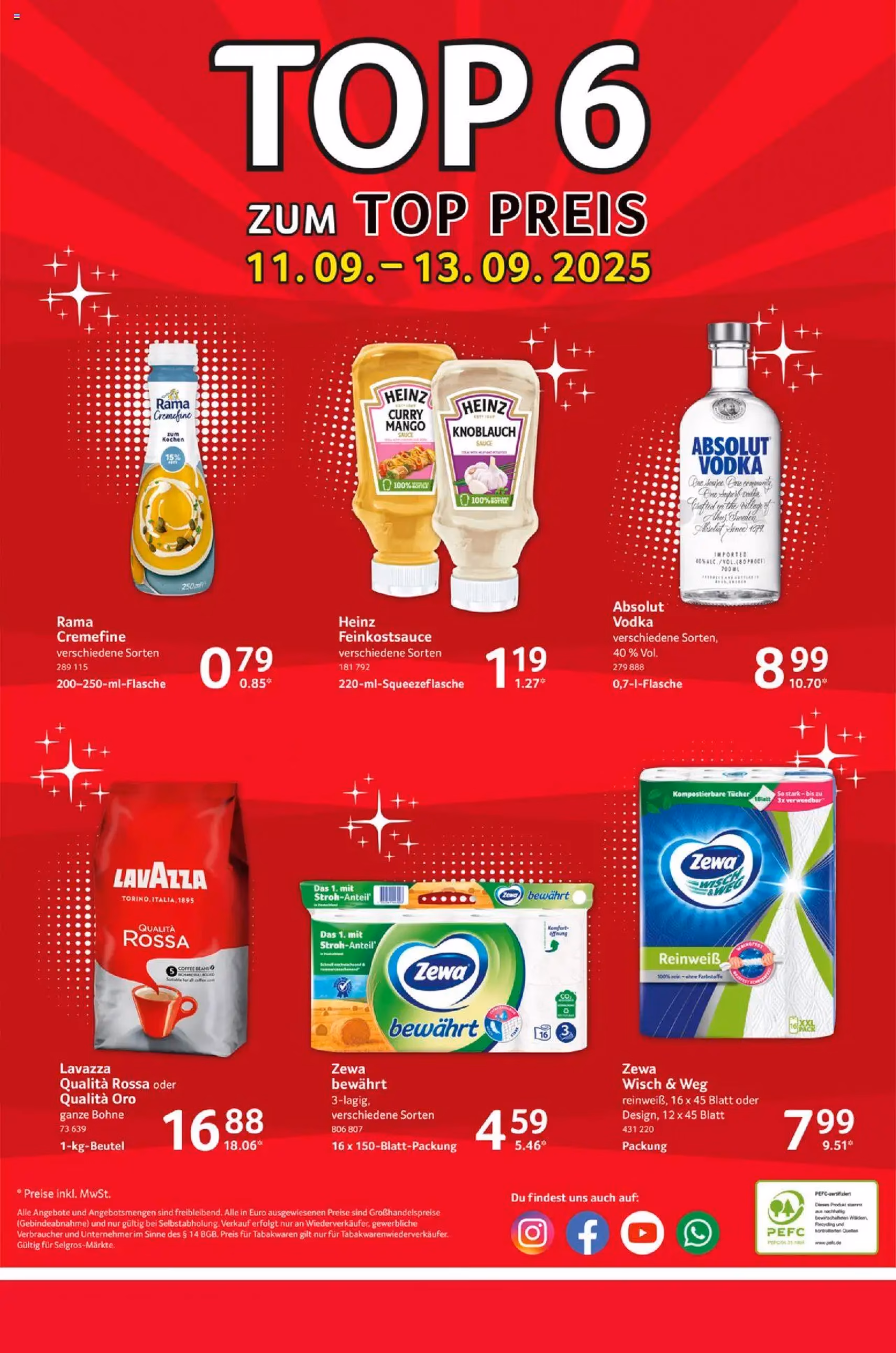 Selgros Prospekt - Gültiger Prospekt ab 11.09.2025, Seite 28 von insgesamt 28 Selgros Prospekt - Gültiger Prospekt ab 11.09.2025, Seite 28 von insgesamt 28
