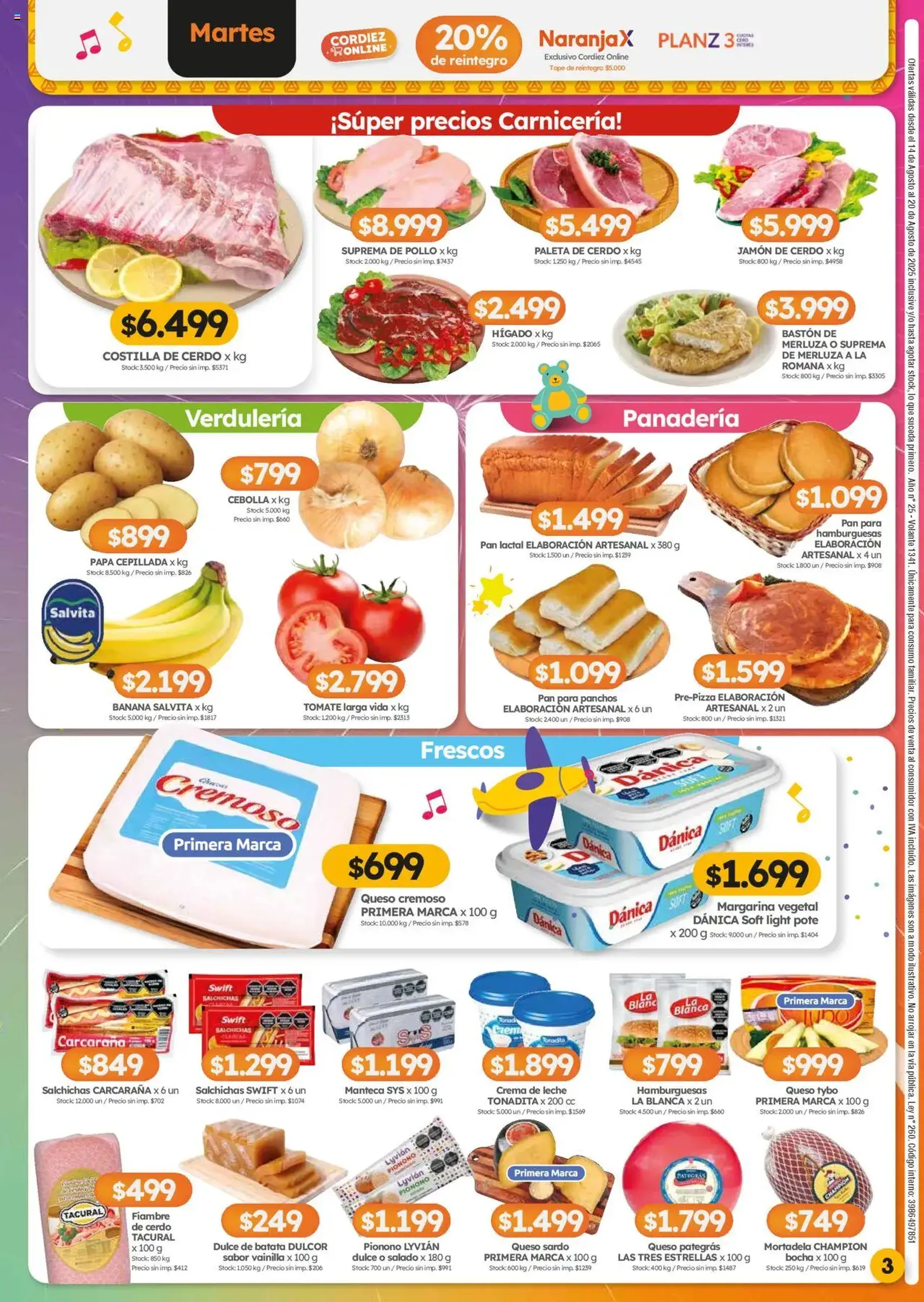Cordiez ofertas - folleto válido desde 14/08/2025 página 3 de 8