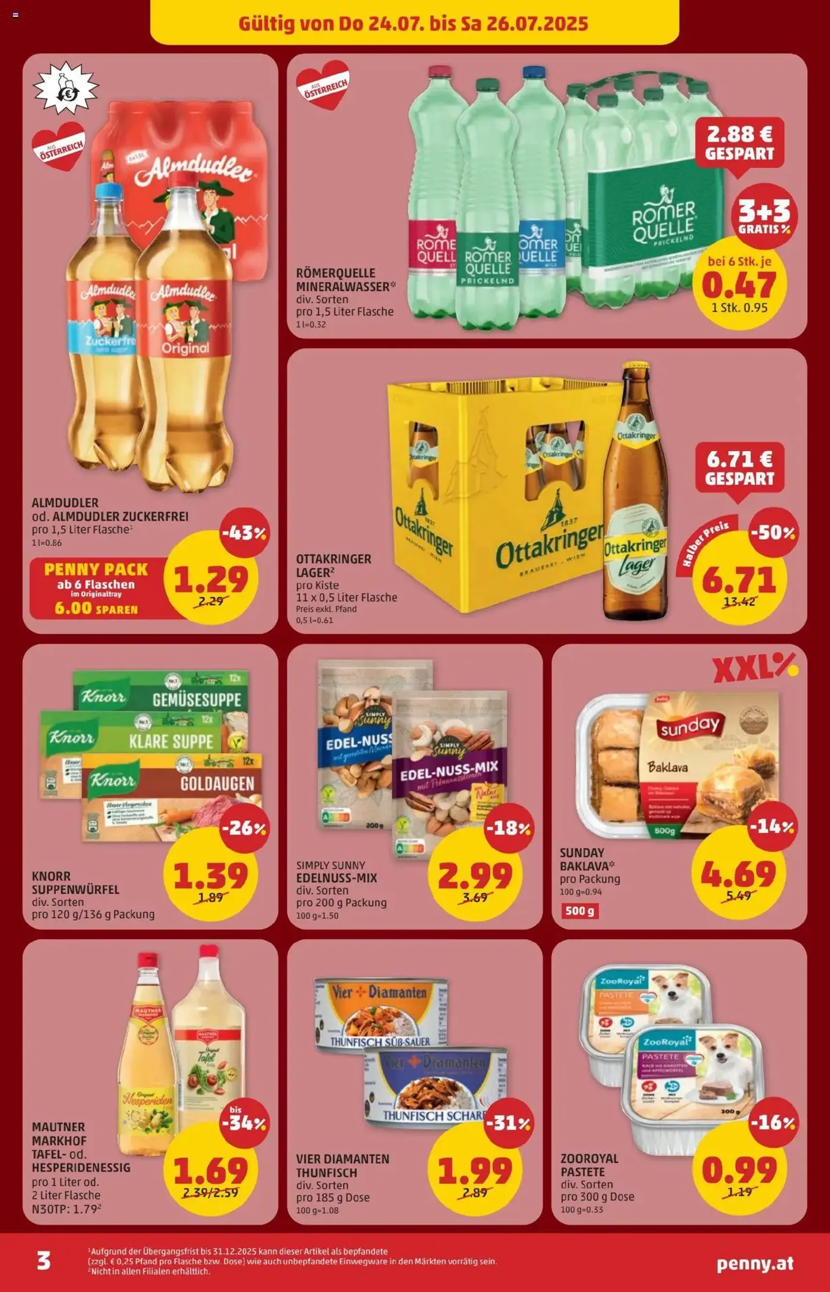 Penny Markt Flugblatt - Gültiger Prospekt ab 24.07.2025, Seite 3 von insgesamt 29