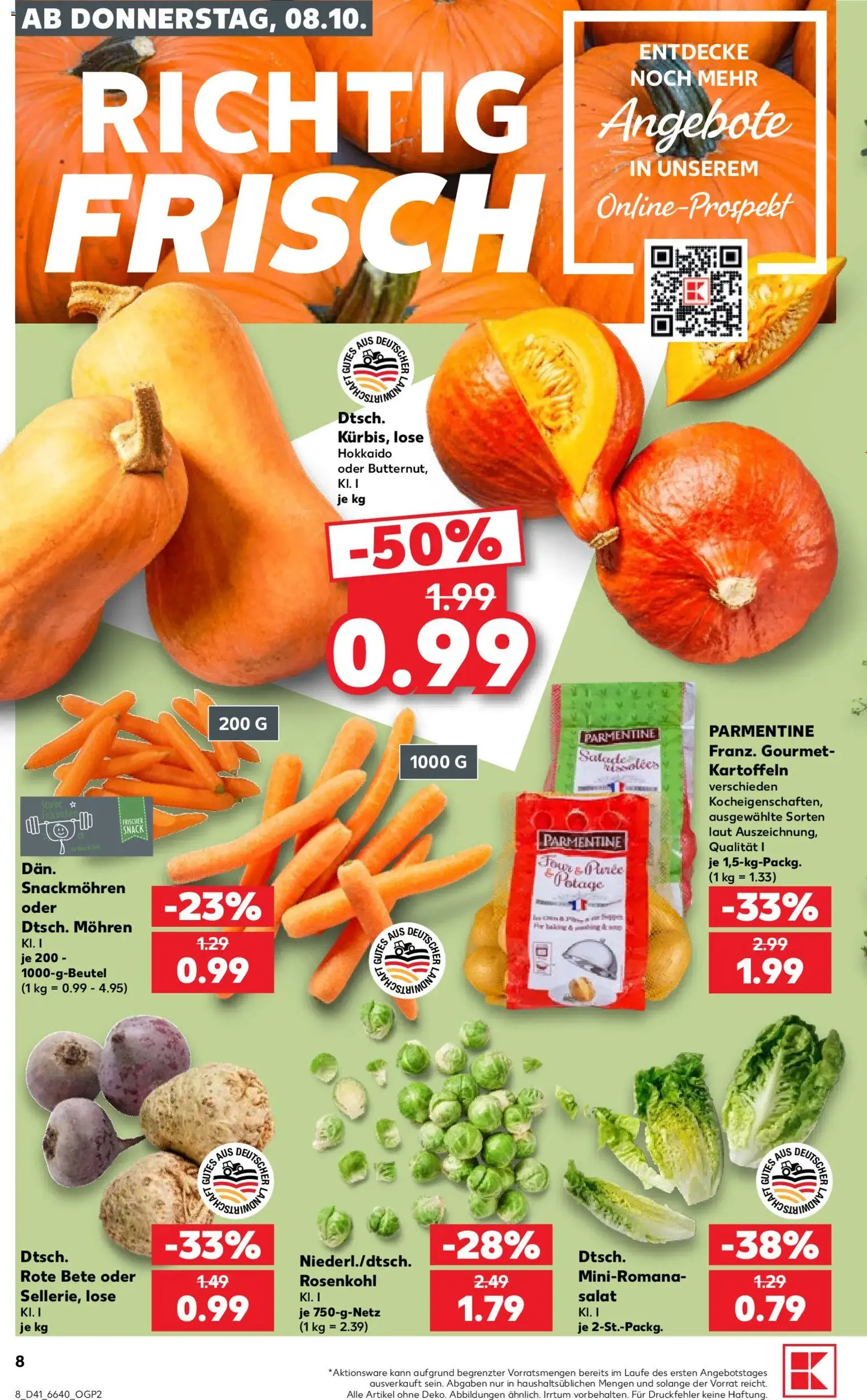 Kaufland Prospekt - Gültiger Prospekt ab 08.10.2026, Seite 8 von insgesamt 70