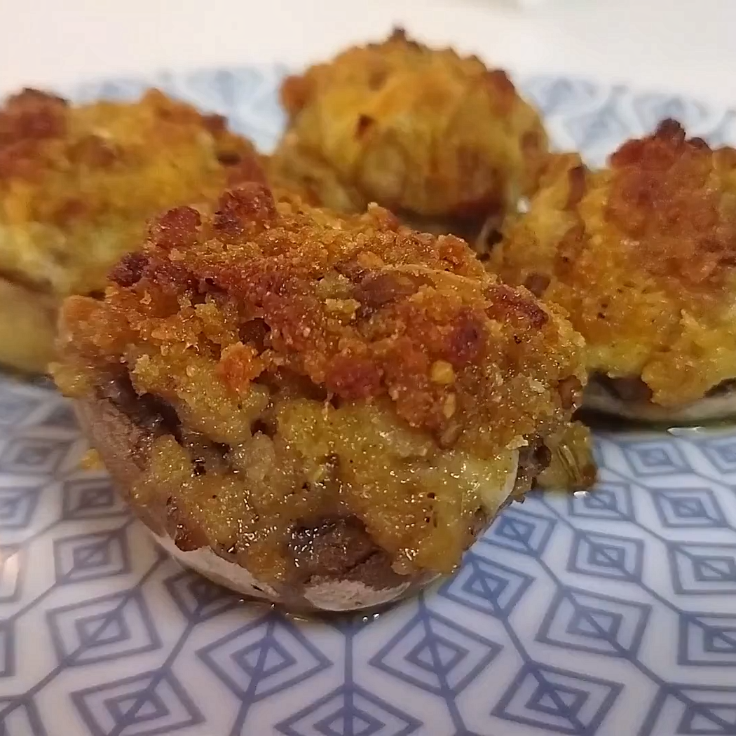 Funghi ripieni al forno