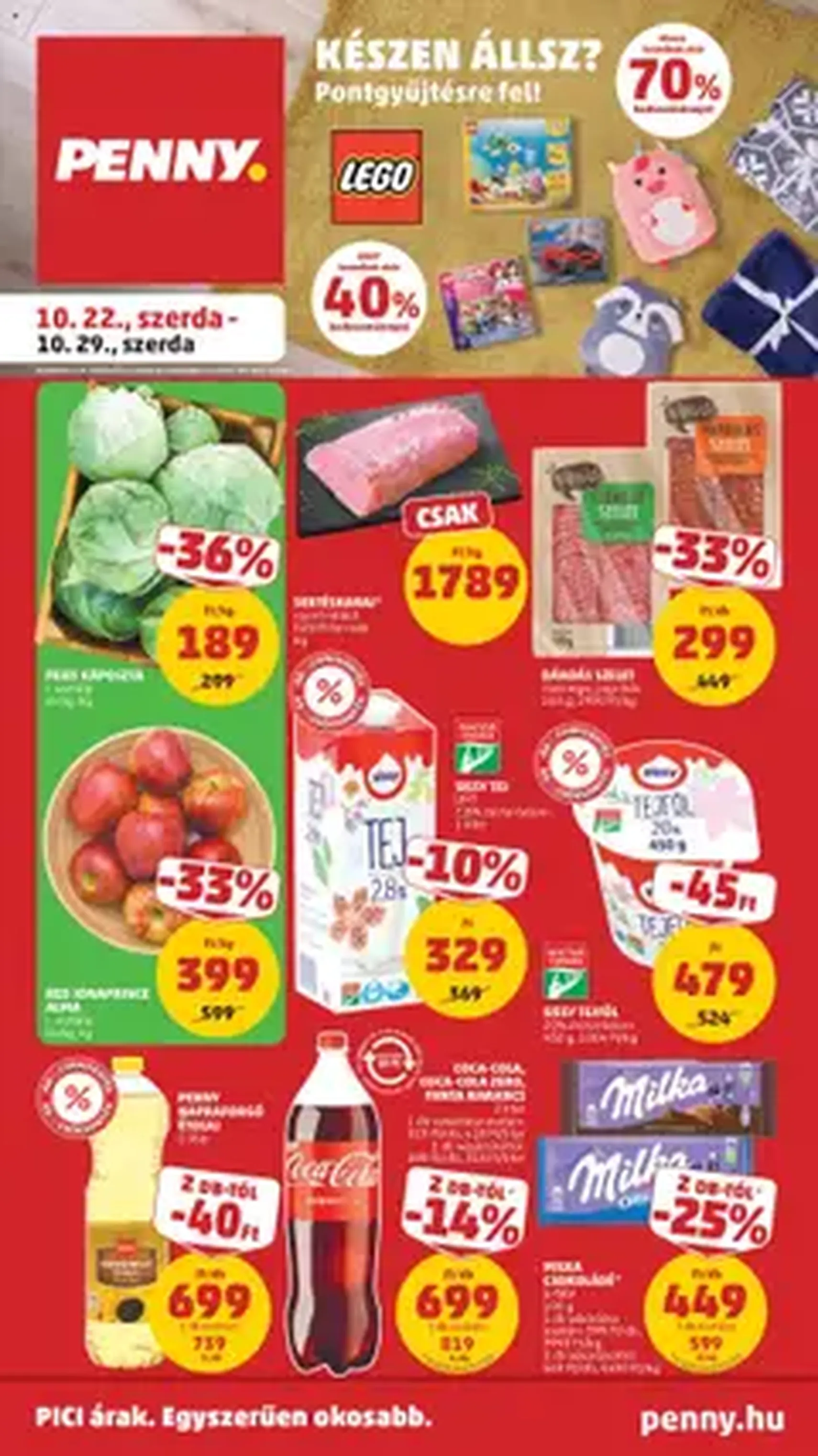 PENNY Akciós újság - 2025.10.22. érvényes szórólap 1 oldal 1 oldalból