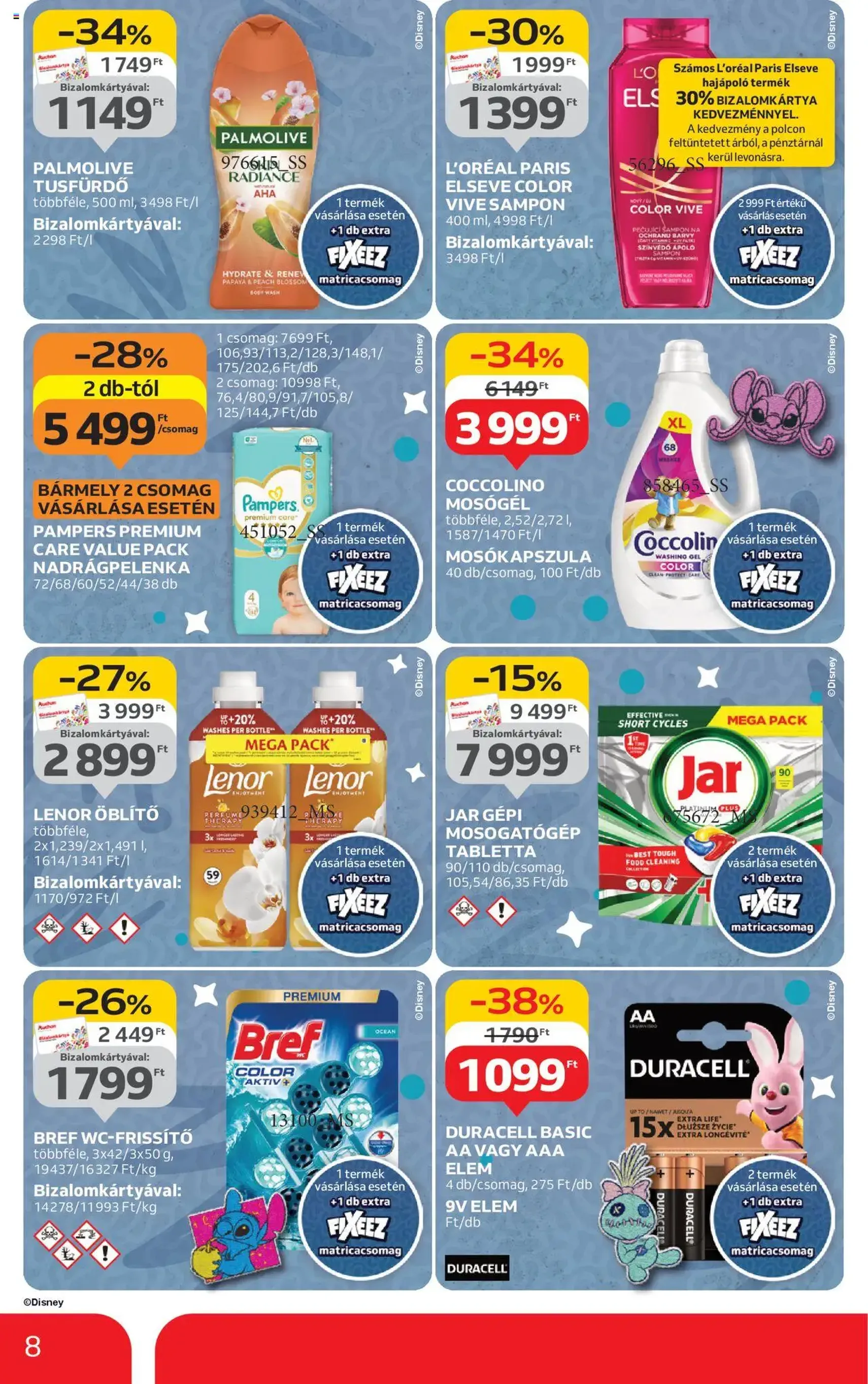 Auchan Akciós újság - 2025.08.07. érvényes szórólap 8 oldal 54 oldalból Auchan Akciós újság - 2025.08.07. érvényes szórólap 8 oldal 54 oldalból