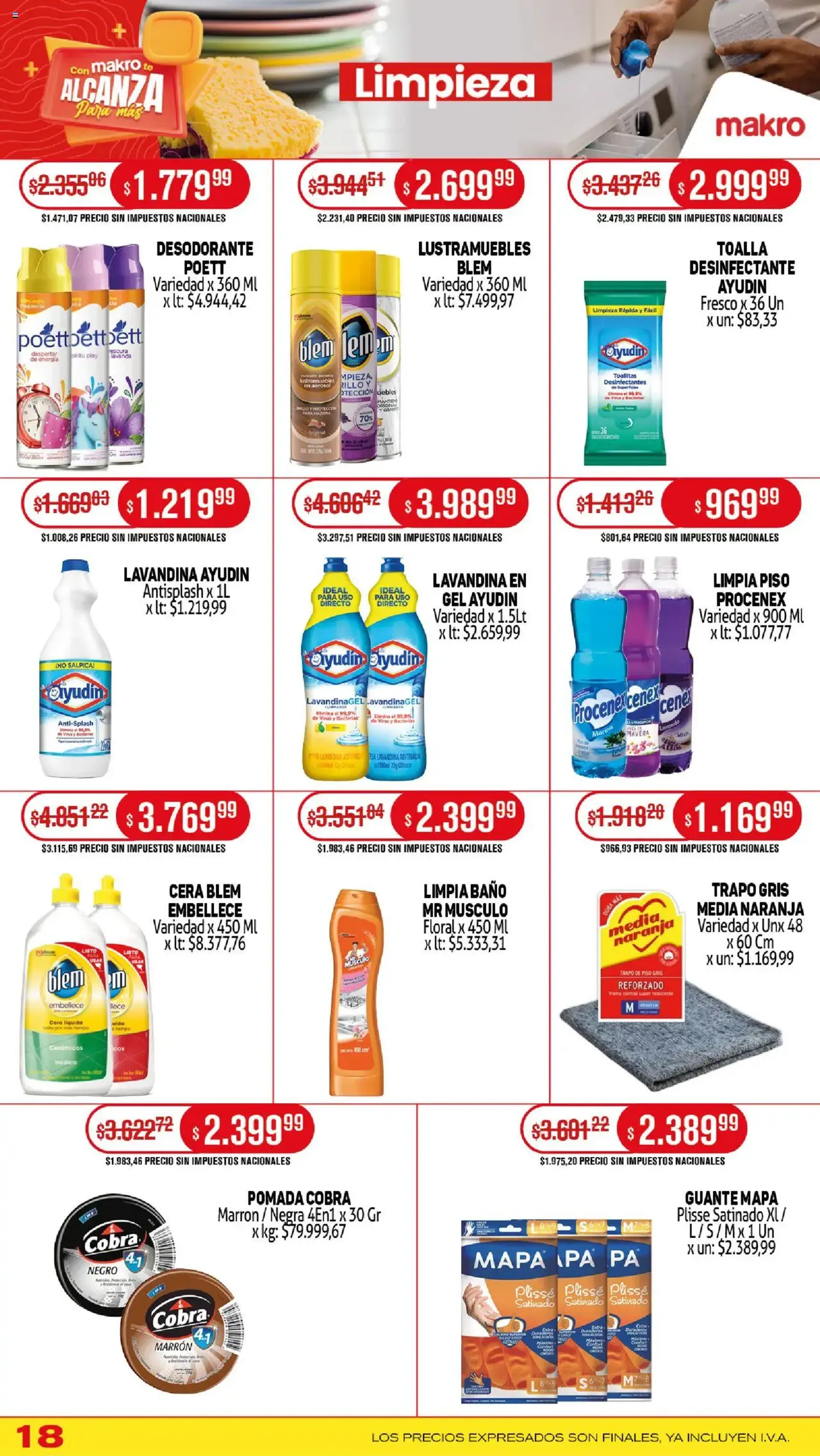 Makro ofertas - folleto válido desde 31/07/2025 página 18 de 19 Makro ofertas - folleto válido desde 31/07/2025 página 18 de 19