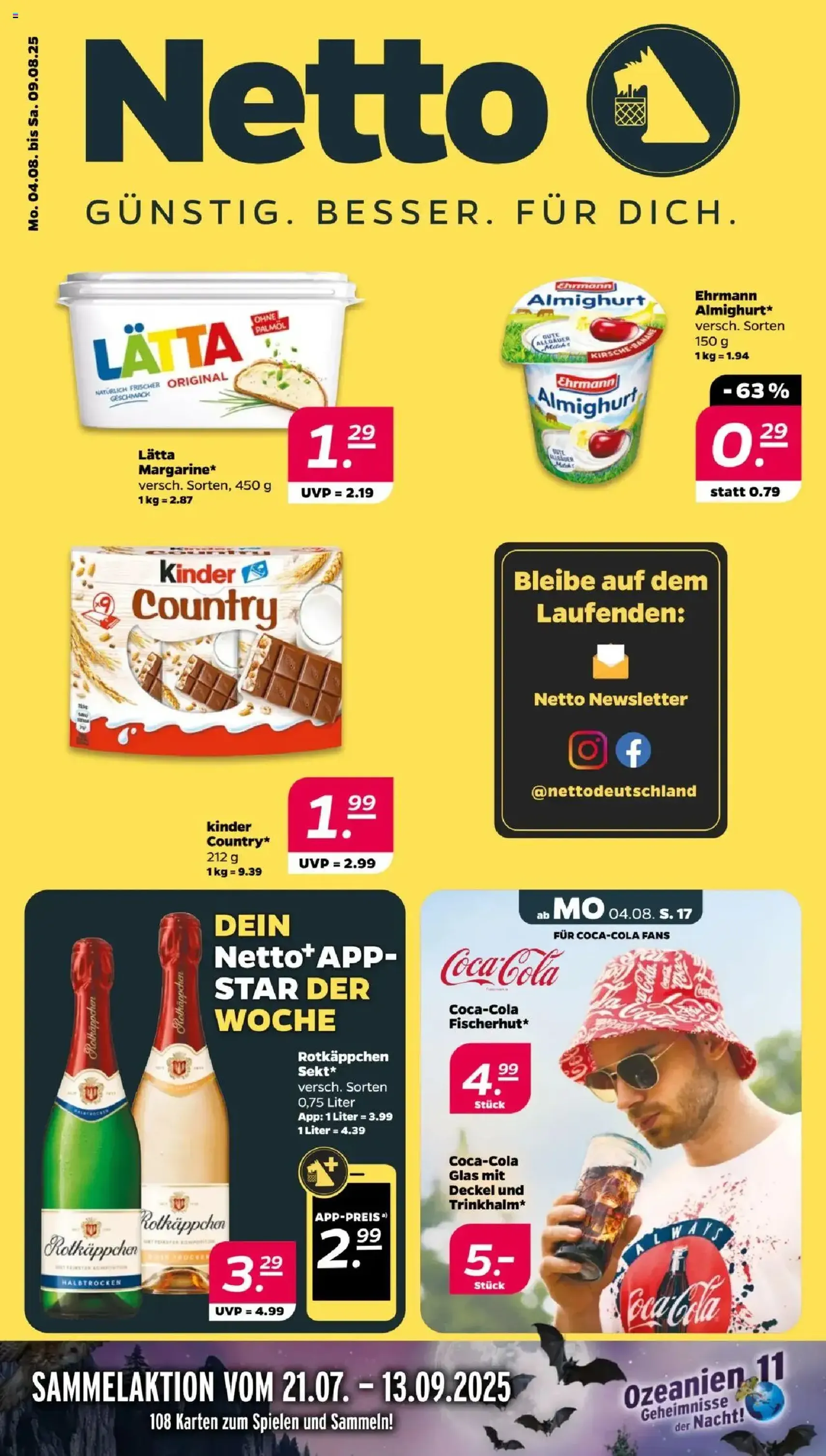 Netto Prospekt - Gültiger Prospekt ab 04.08.2025, Seite 1 von insgesamt 34