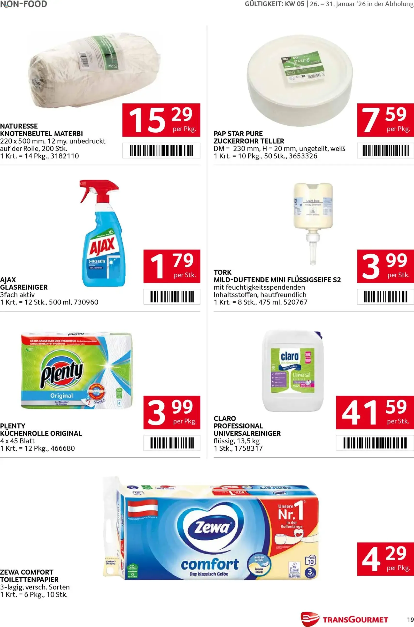 Transgourmet Flugblatt - Gültiger Prospekt ab 26.01.2026, Seite 19 von insgesamt 28