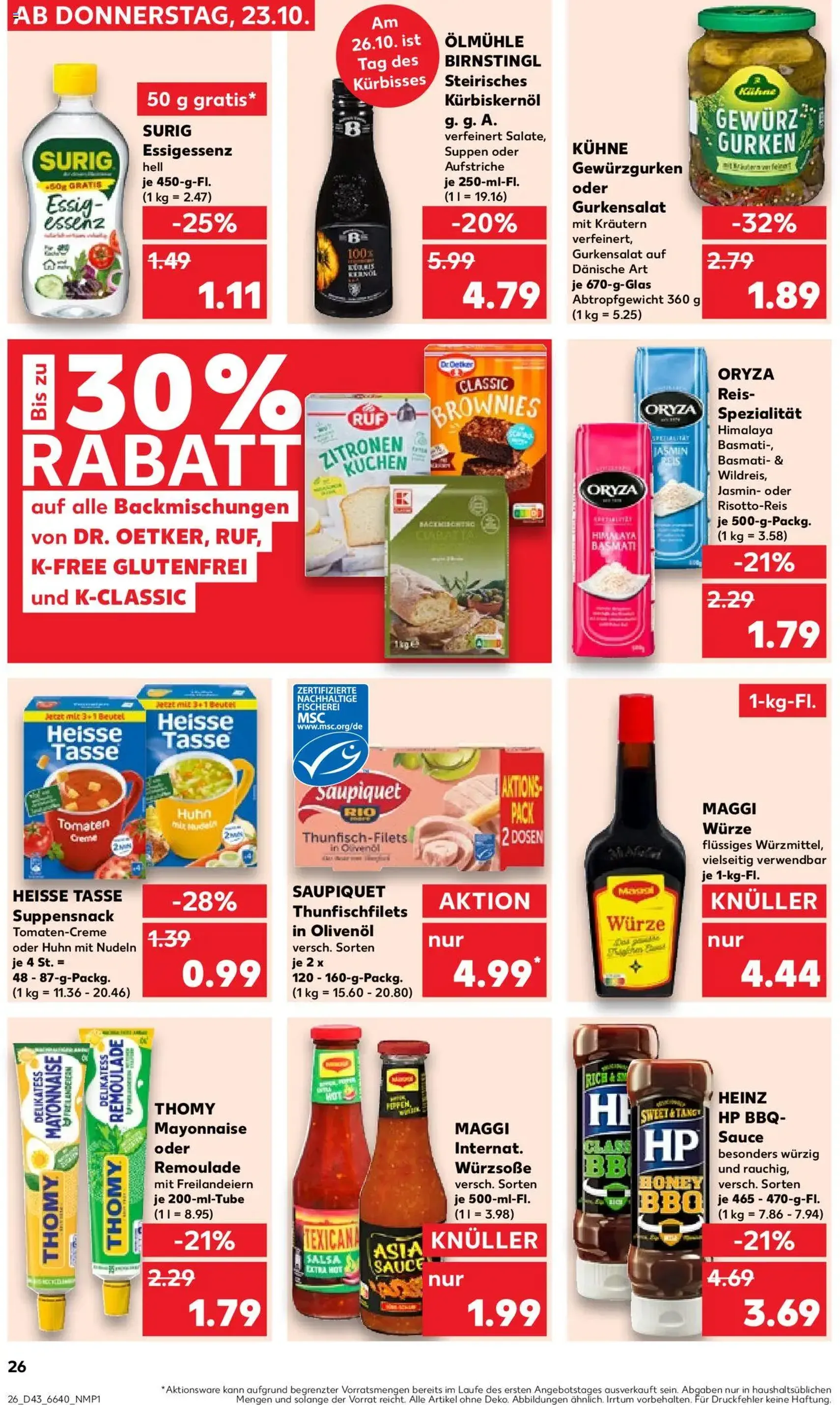 Kaufland Prospekt - Gültiger Prospekt ab 23.10.2025, Seite 26 von insgesamt 61 Kaufland Prospekt - Gültiger Prospekt ab 23.10.2025, Seite 26 von insgesamt 61