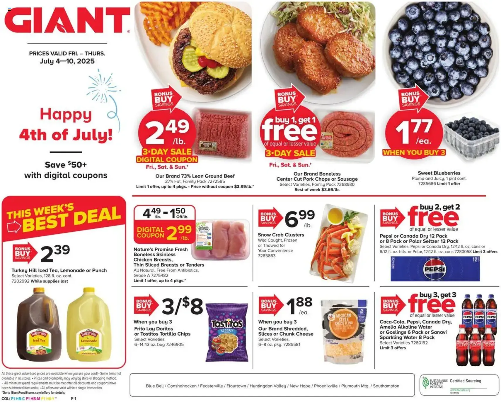 Giant Weekly Ad - valid flyer from 07/04/2025, page 1 of 19 Giant Weekly Ad - valid flyer from 07/04/2025, page 1 of 19
