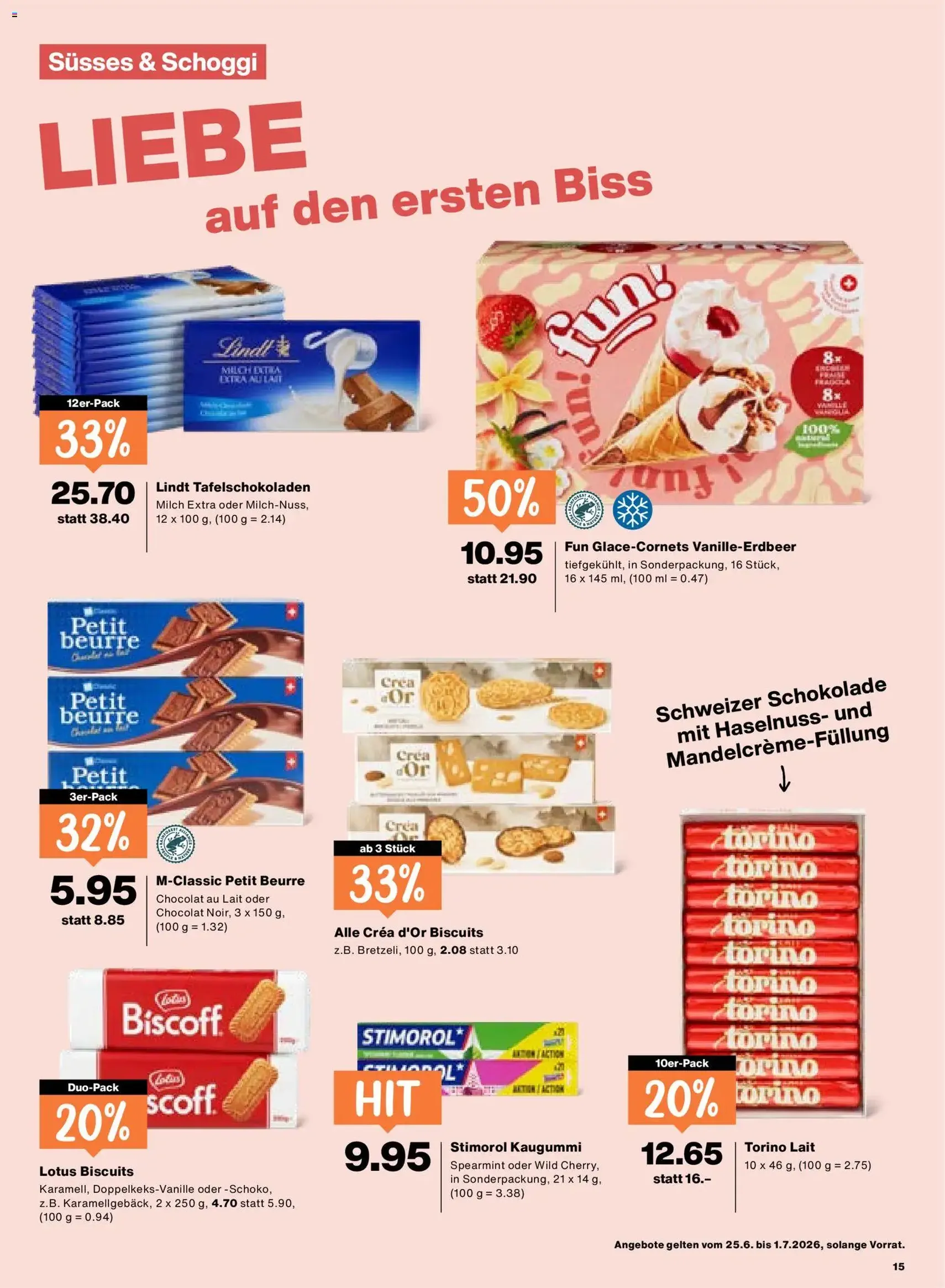 Migros aktionen - Gültiger Prospekt ab 25.06.2026, Seite 15 von insgesamt 24