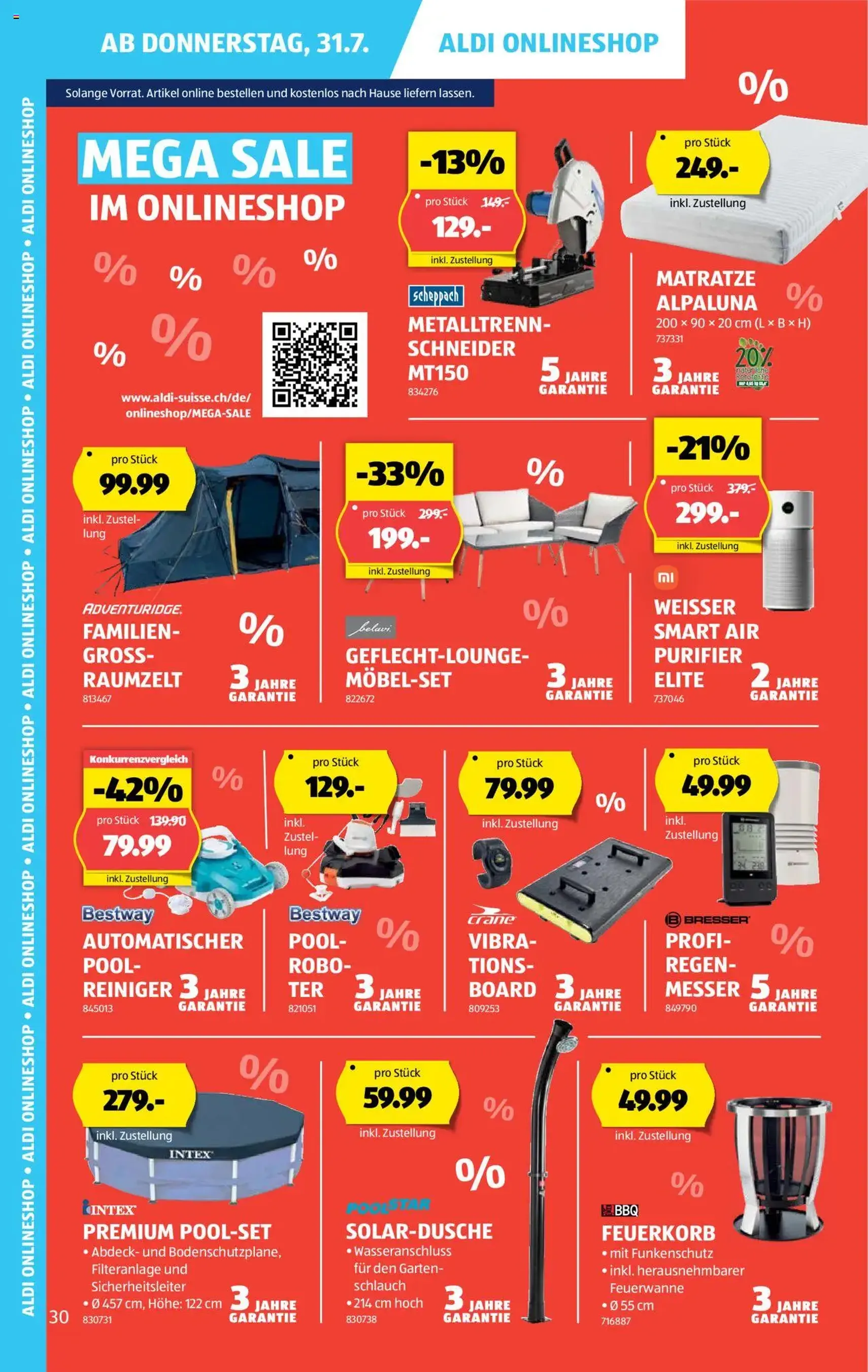 Aldi Aktionen - Gültiger Prospekt ab 31.07.2025, Seite 30 von insgesamt 35 Aldi Aktionen - Gültiger Prospekt ab 31.07.2025, Seite 30 von insgesamt 35