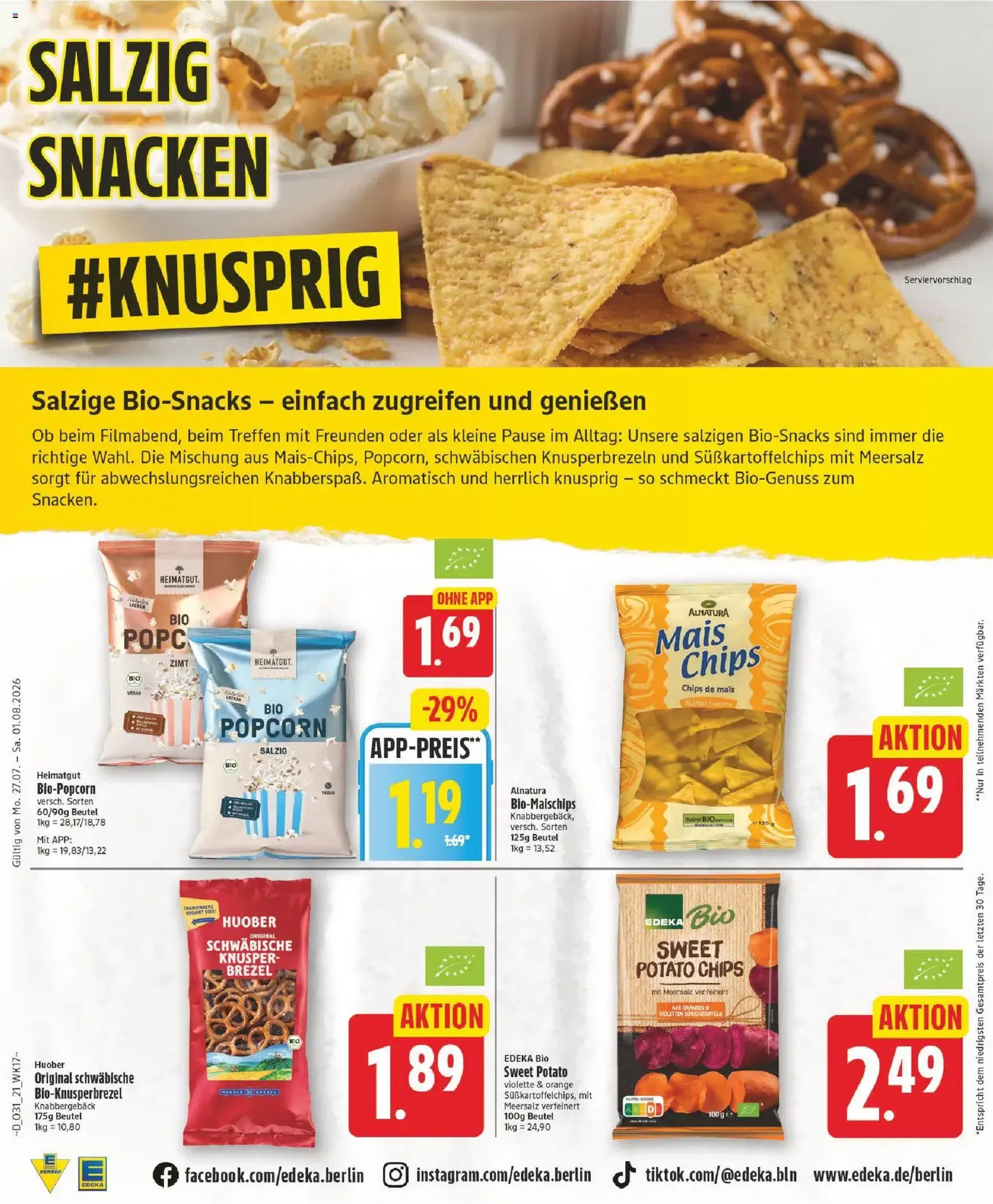 Edeka Prospekt - Gültiger Prospekt ab 27.07.2026, Seite 21 von insgesamt 28