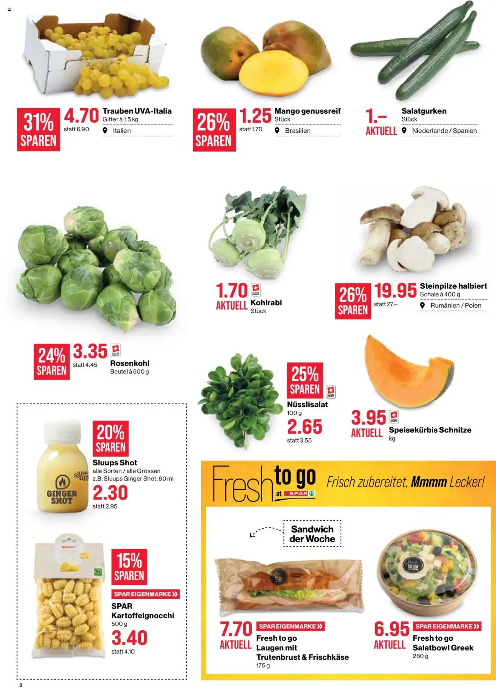 SPAR Aktionen - Gültiger Prospekt ab 09.10.2025, Seite 2 von insgesamt 22