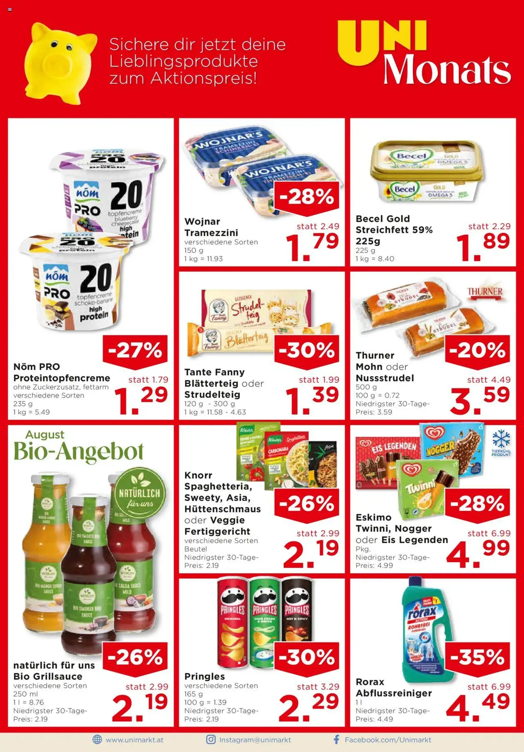 Unimarkt Süd - Gültiger Prospekt ab 30.07.2025, Seite 8 von insgesamt 16 Unimarkt Süd - Gültiger Prospekt ab 30.07.2025, Seite 8 von insgesamt 16