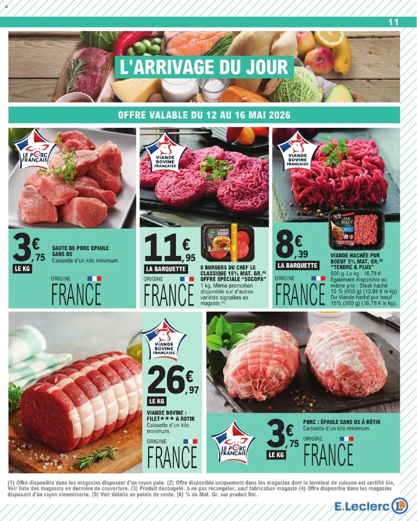 E.Leclerc catalogue de la semaine 20 - brochure valable à partir du 12/05/2026, page 11 sur 32