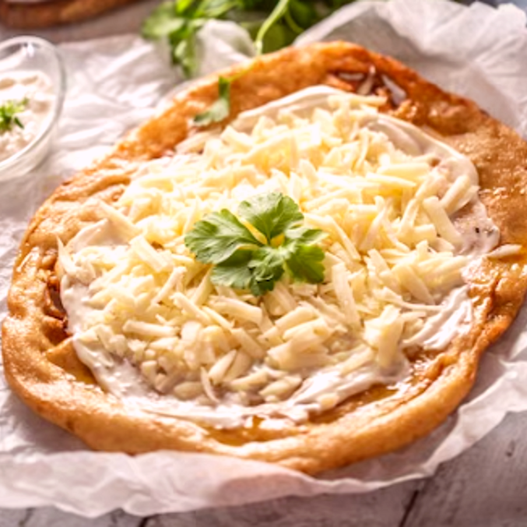 Langos, mint a karácsonyi piacon