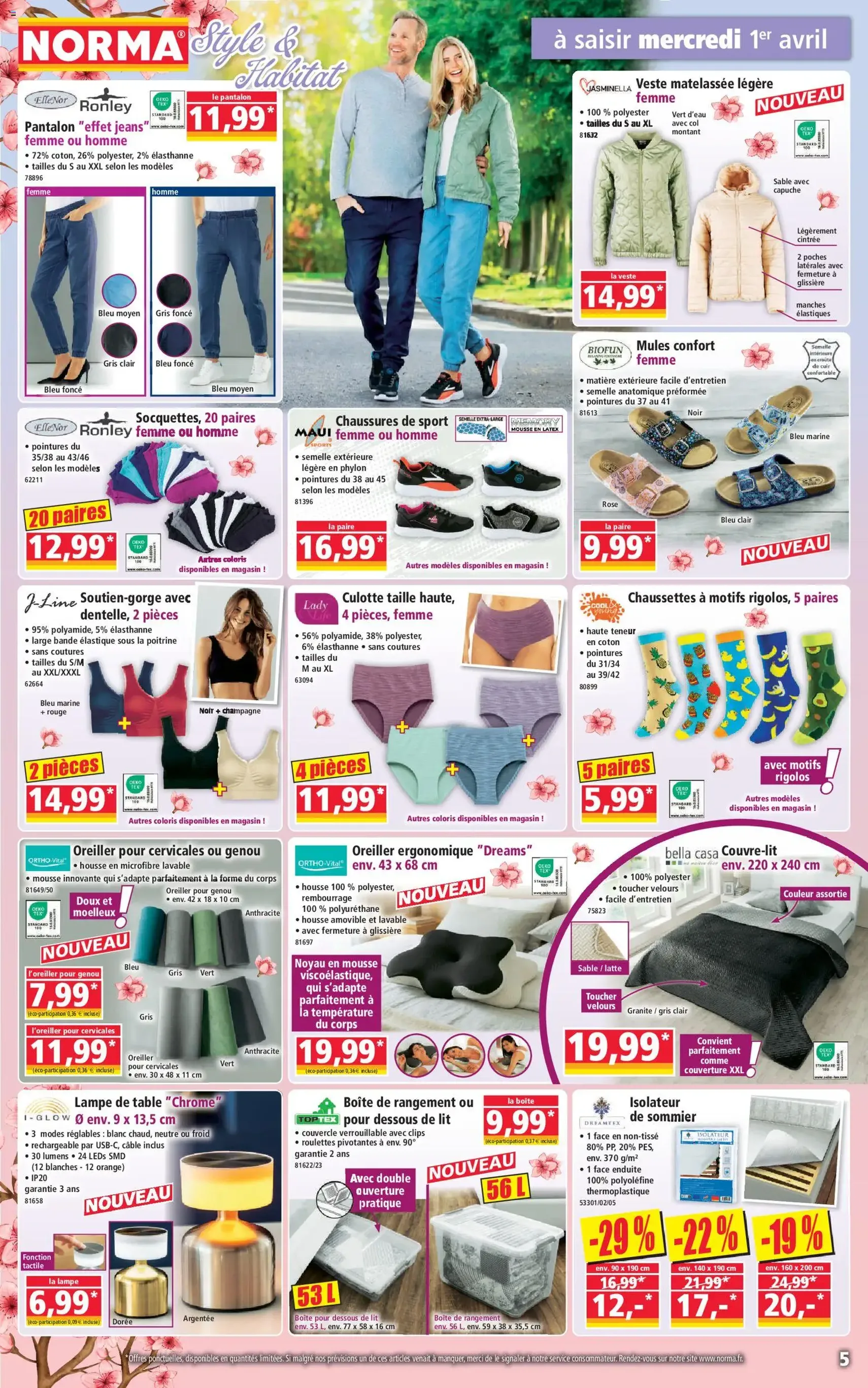 Norma catalogue - brochure valable à partir du 01/04/2026, page 5 sur 14