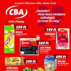 CBA Akciós újság - szórólap előnézete érvényes 2025.10.16. -tól