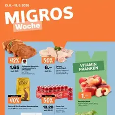 Migros aktionen - Prospekt Vorschau gültig ab 13.08.2026
