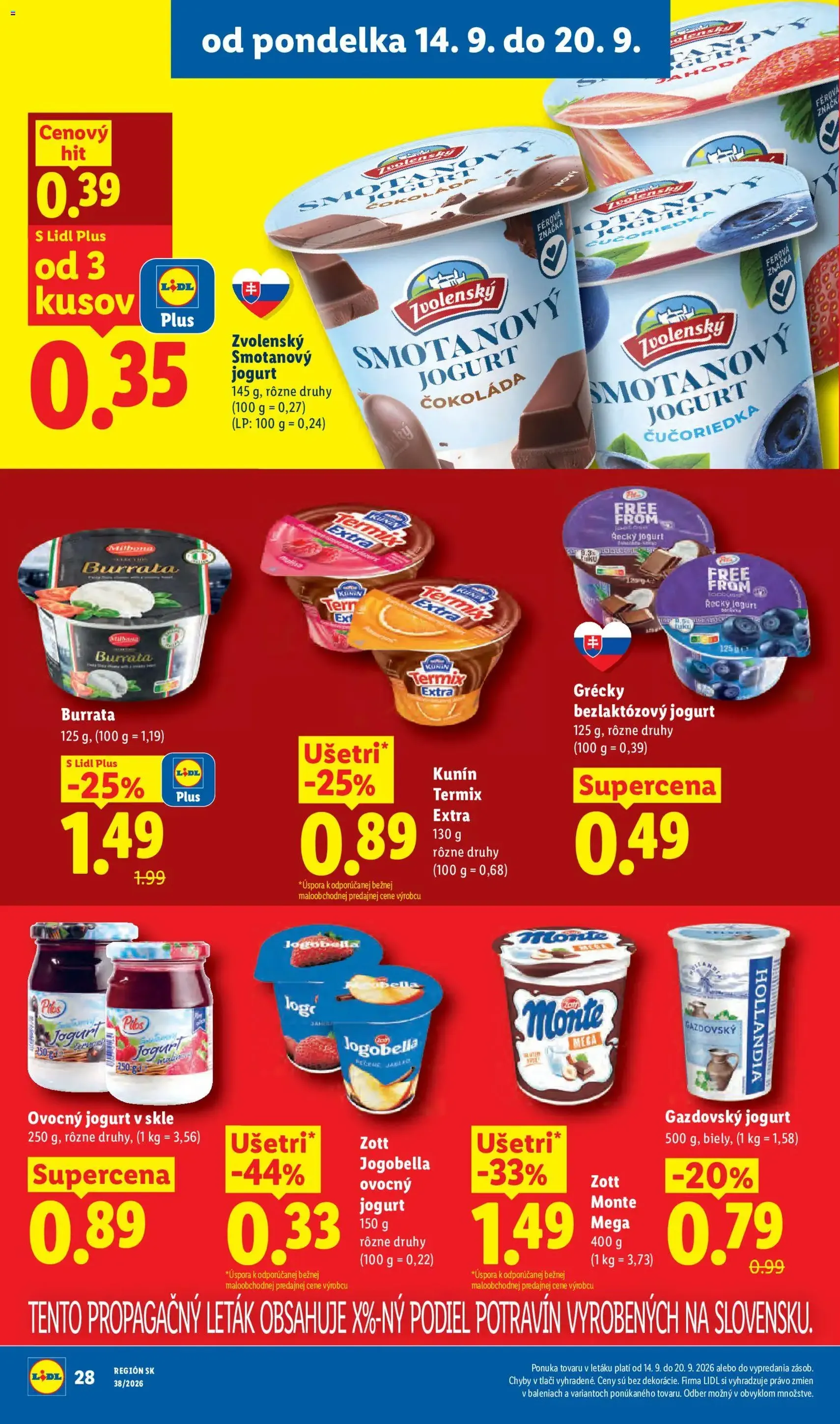 Lidl leták - platný leták od 14.09.2026 strana 38 z 105