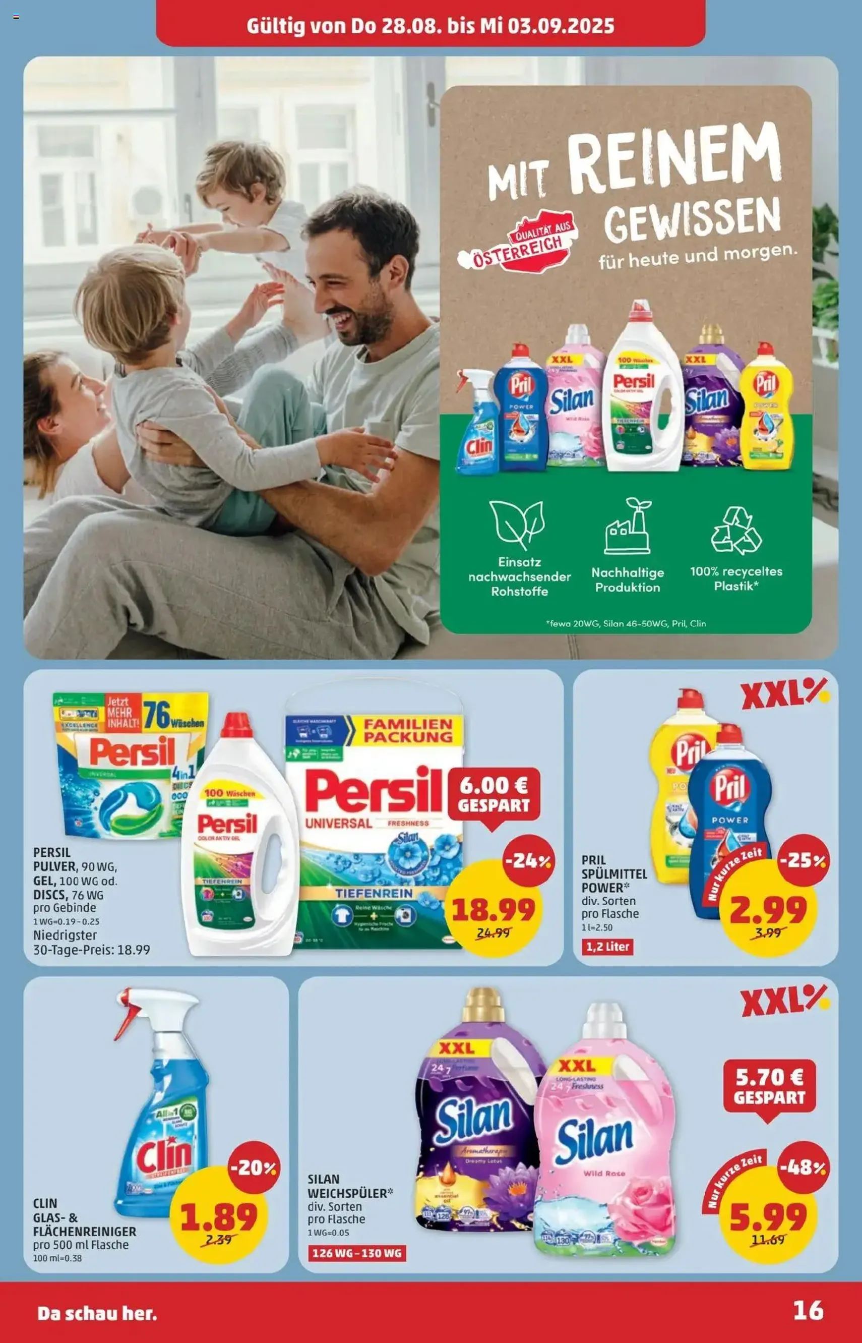 Penny Markt Flugblatt - Gültiger Prospekt ab 28.08.2025, Seite 16 von insgesamt 28 Penny Markt Flugblatt - Gültiger Prospekt ab 28.08.2025, Seite 16 von insgesamt 28