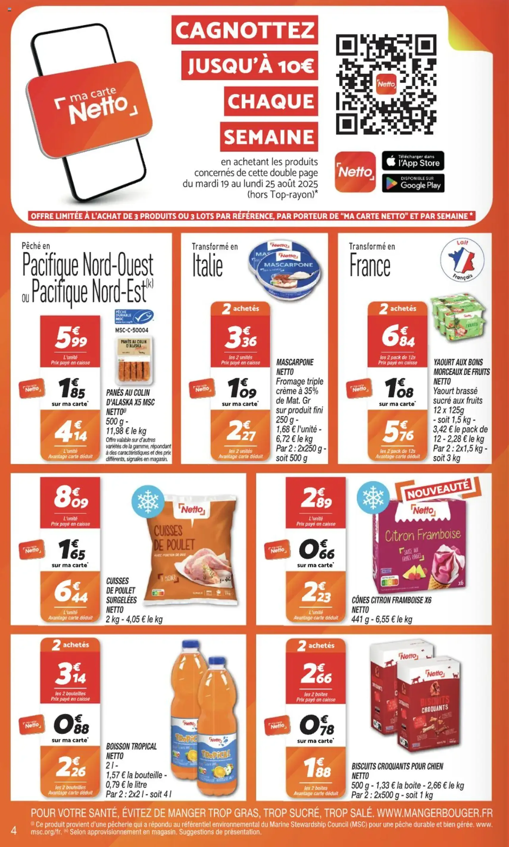 Netto catalogue - brochure valable à partir du 19/08/2025, page 4 sur 12 Netto catalogue - brochure valable à partir du 19/08/2025, page 4 sur 12