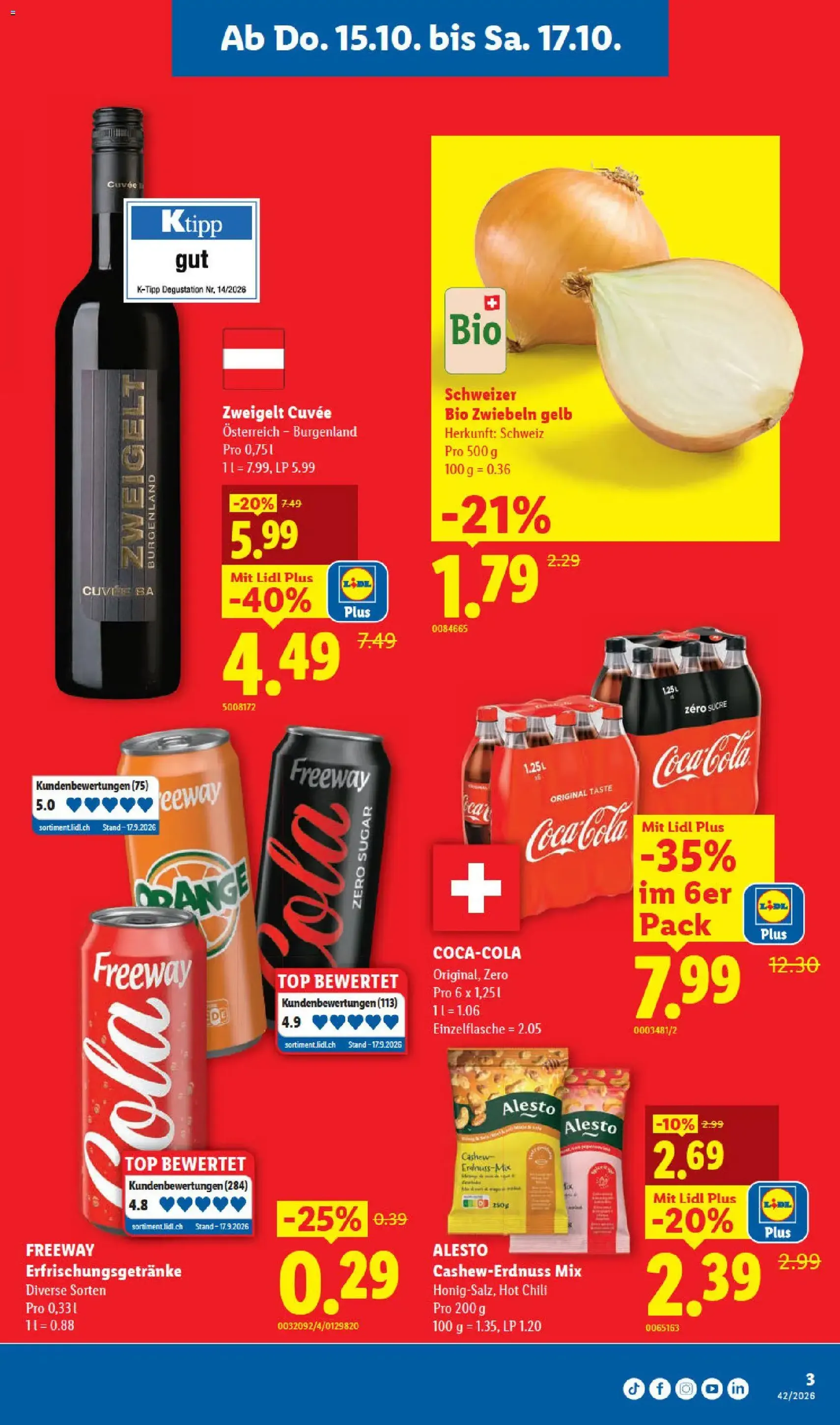 Lidl aktionen - Gültiger Prospekt ab 15.10.2026, Seite 3 von insgesamt 40