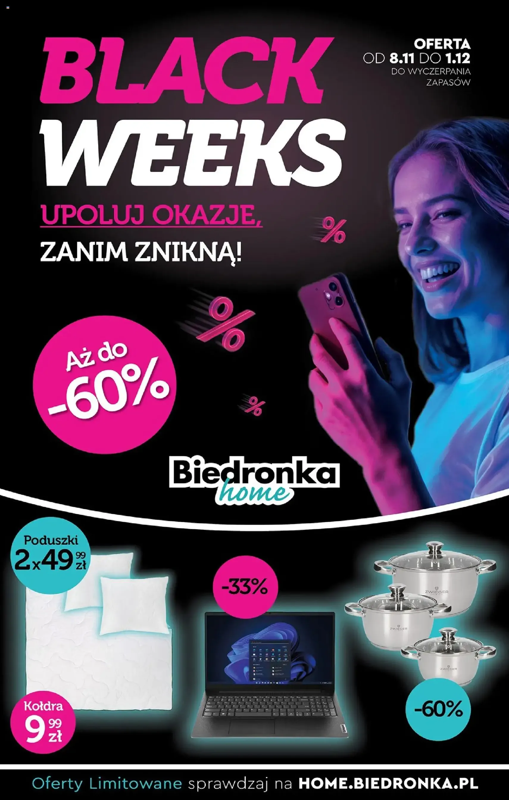Biedronka Black Friday - ważny gazetka od 08.11.2025 strona 1 z 6