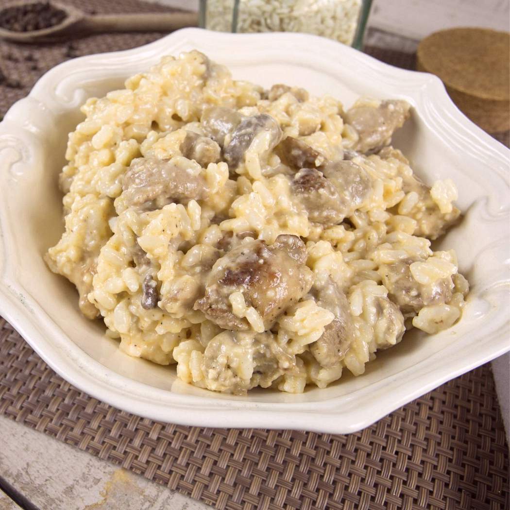 Risotto z kurczakiem i grzybami