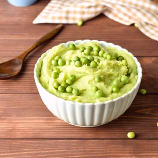 Recipe preview Mashed potatoes with peas