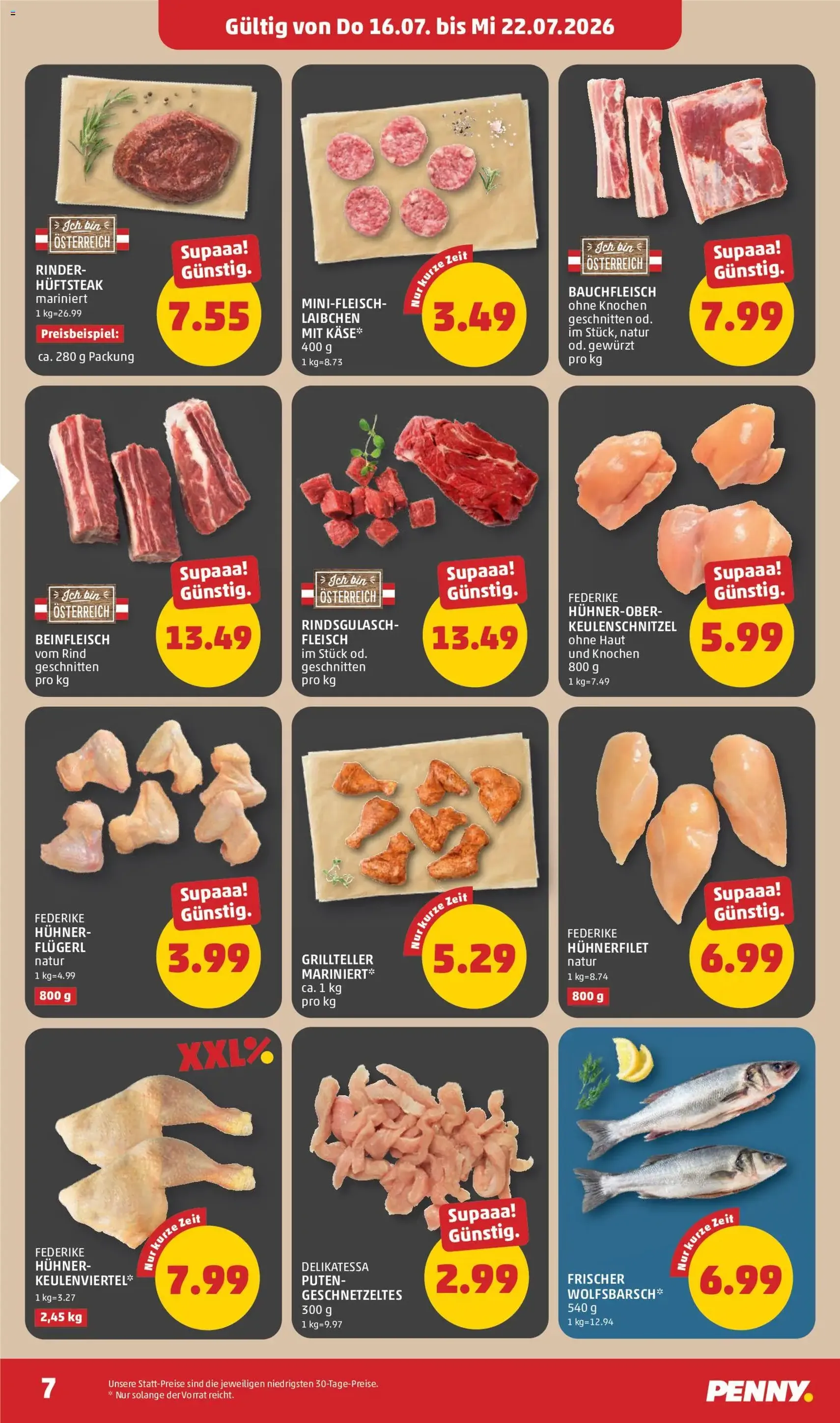 Penny Markt Flugblatt - Gültiger Prospekt ab 16.07.2026, Seite 7 von insgesamt 28