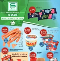 Sintra Leták - náhľad letáku platný od 02.10.2025